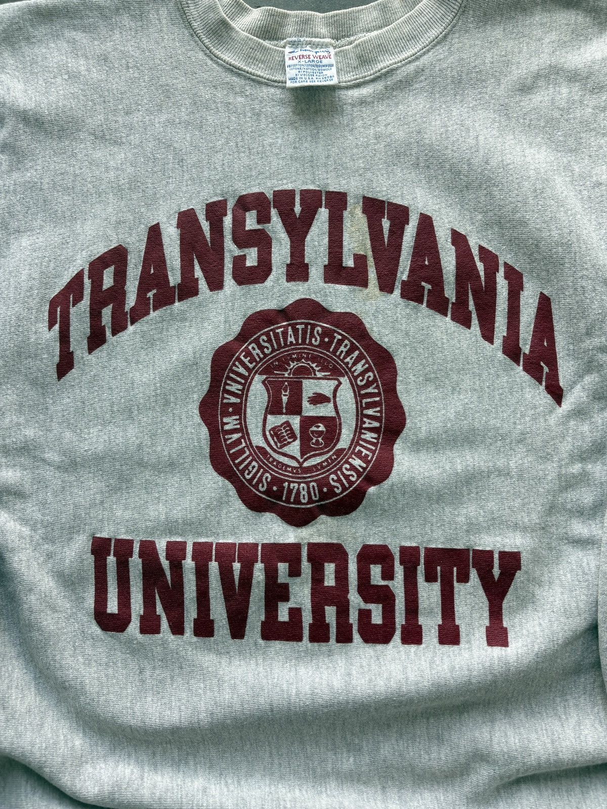 Champion Vintage 90s Champion Reverse Weave Transylvania University Size US L / EU 52-54 / 3 - 2 Thumbnail