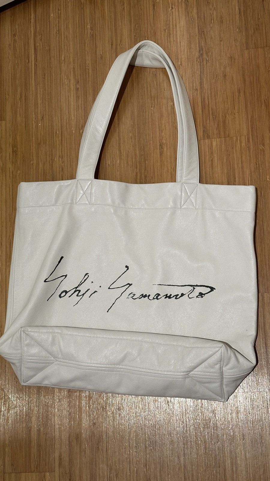 Yohji Yamamoto Yohji Yamamoto Leather Tote Bag Size ONE SIZE - 1 Thumbnail