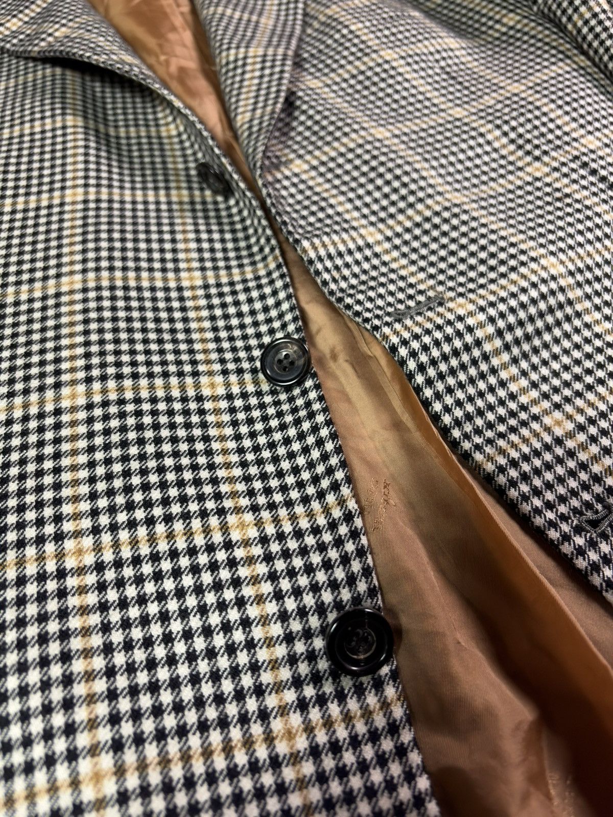 Kiton Kiton Napoli 100% Cashmere Plaid Check Grey Blazer Jacket 52 Size 42R - 8 Thumbnail