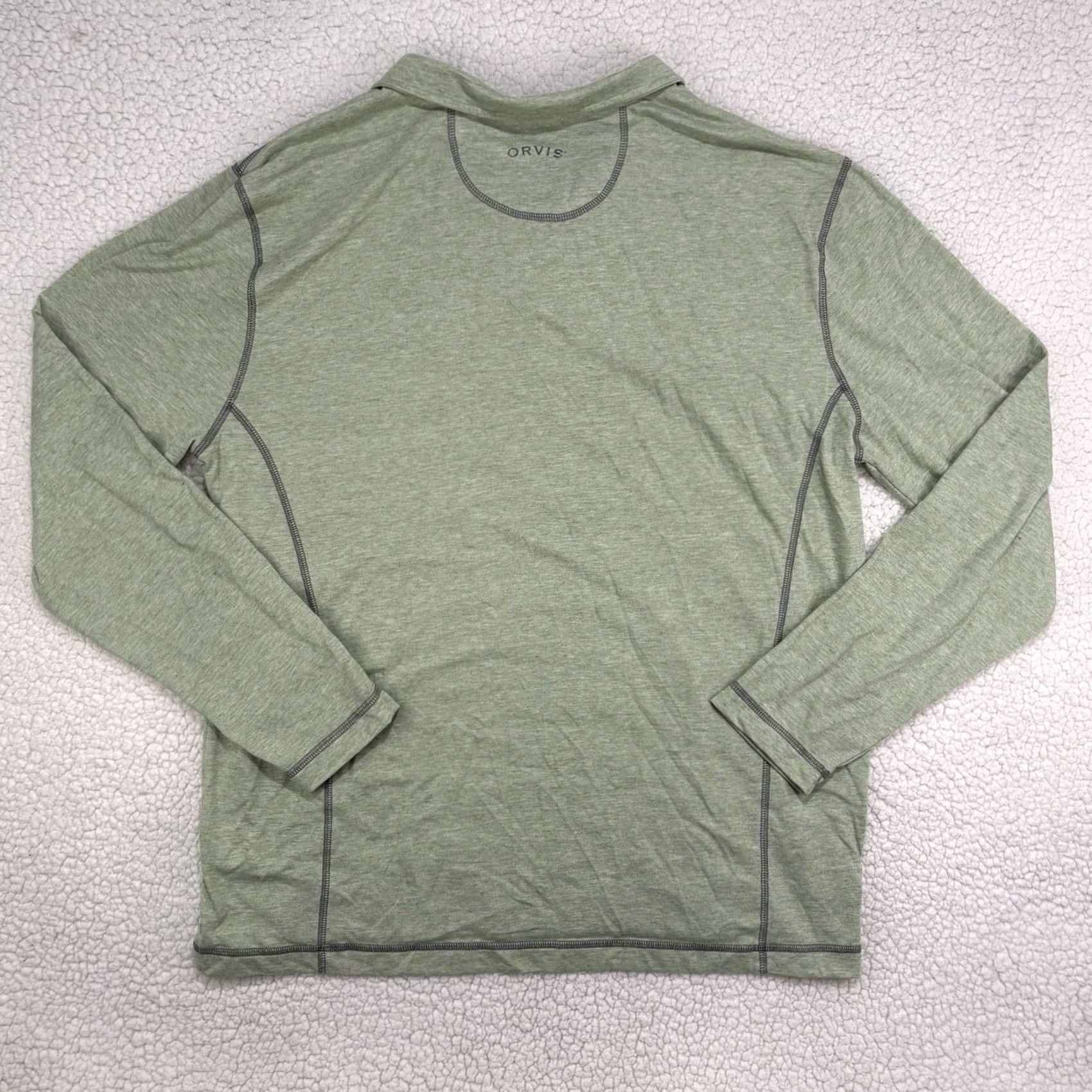 Orvis Orvis Pullover 1/4 Zip Mens L Green Long Sleeve Lightweight Knit Sweater Regular Size Size US L / EU 52-54 / 3 - 4 Thumbnail