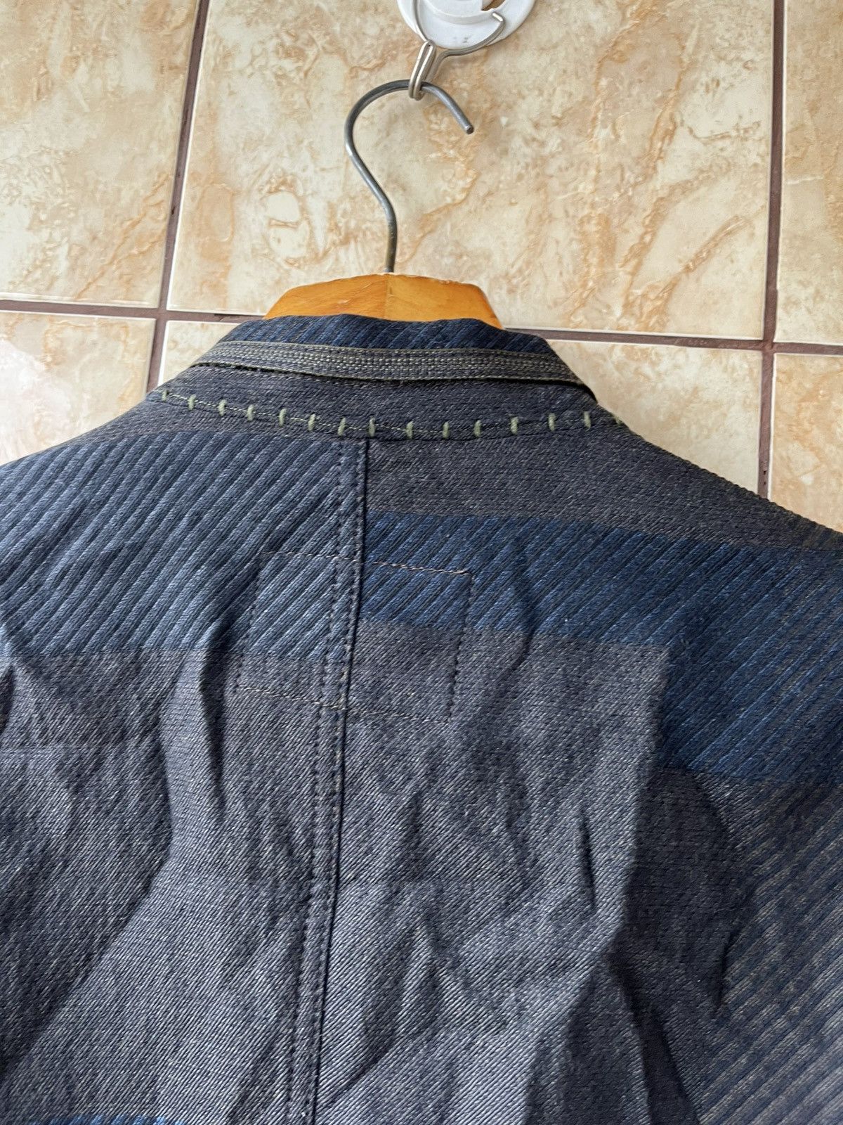 Marithe + Francois Girbaud Vtg Marithé François Girbaud Archive Patchwork Blazer Men’s Size 46R - 5 Thumbnail