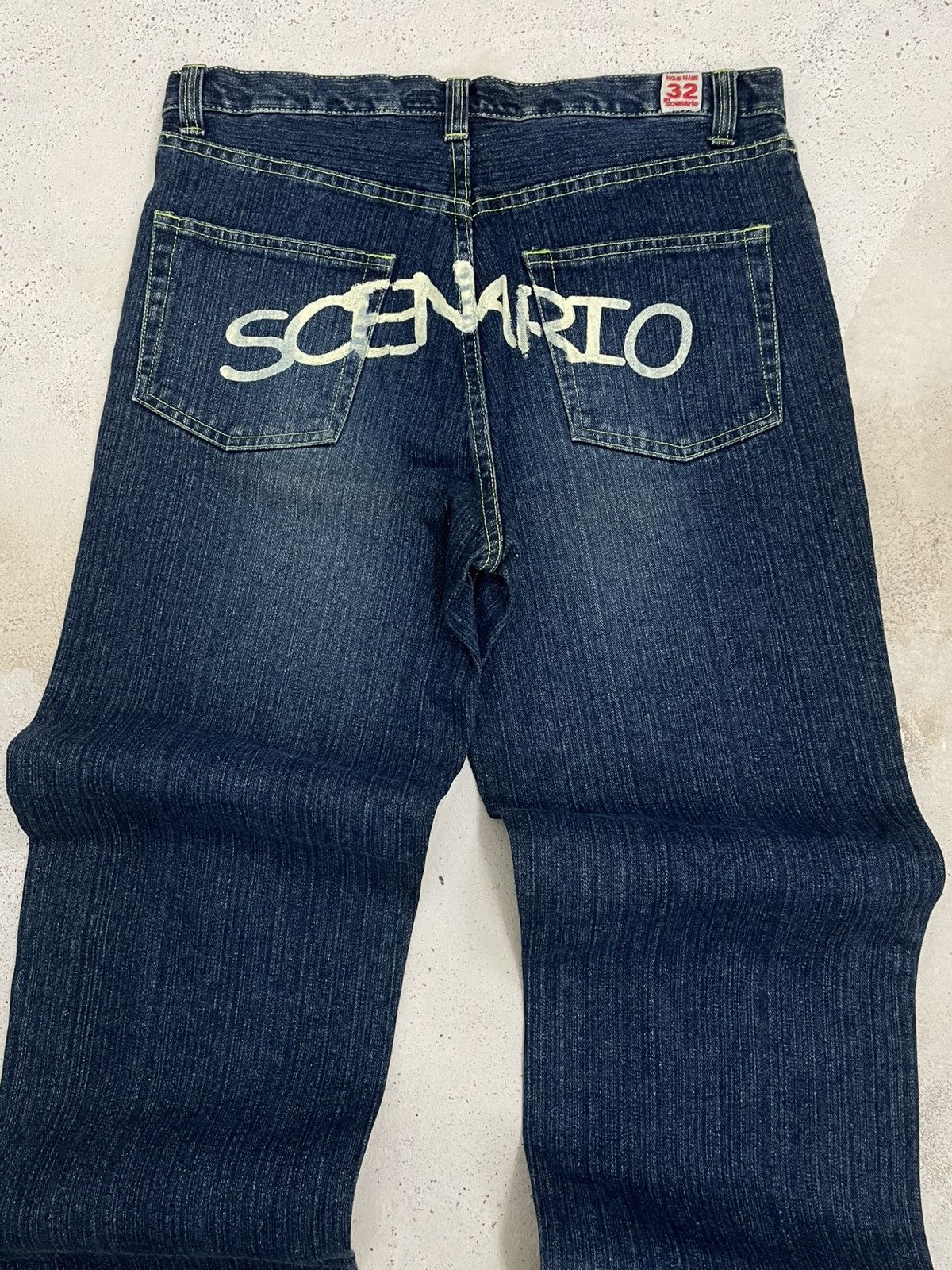 Japanese Brand Vintage Japan Designer 90’s Scenario Streetwear Daicock Jean Size US 34 / EU 50 - 13 Thumbnail