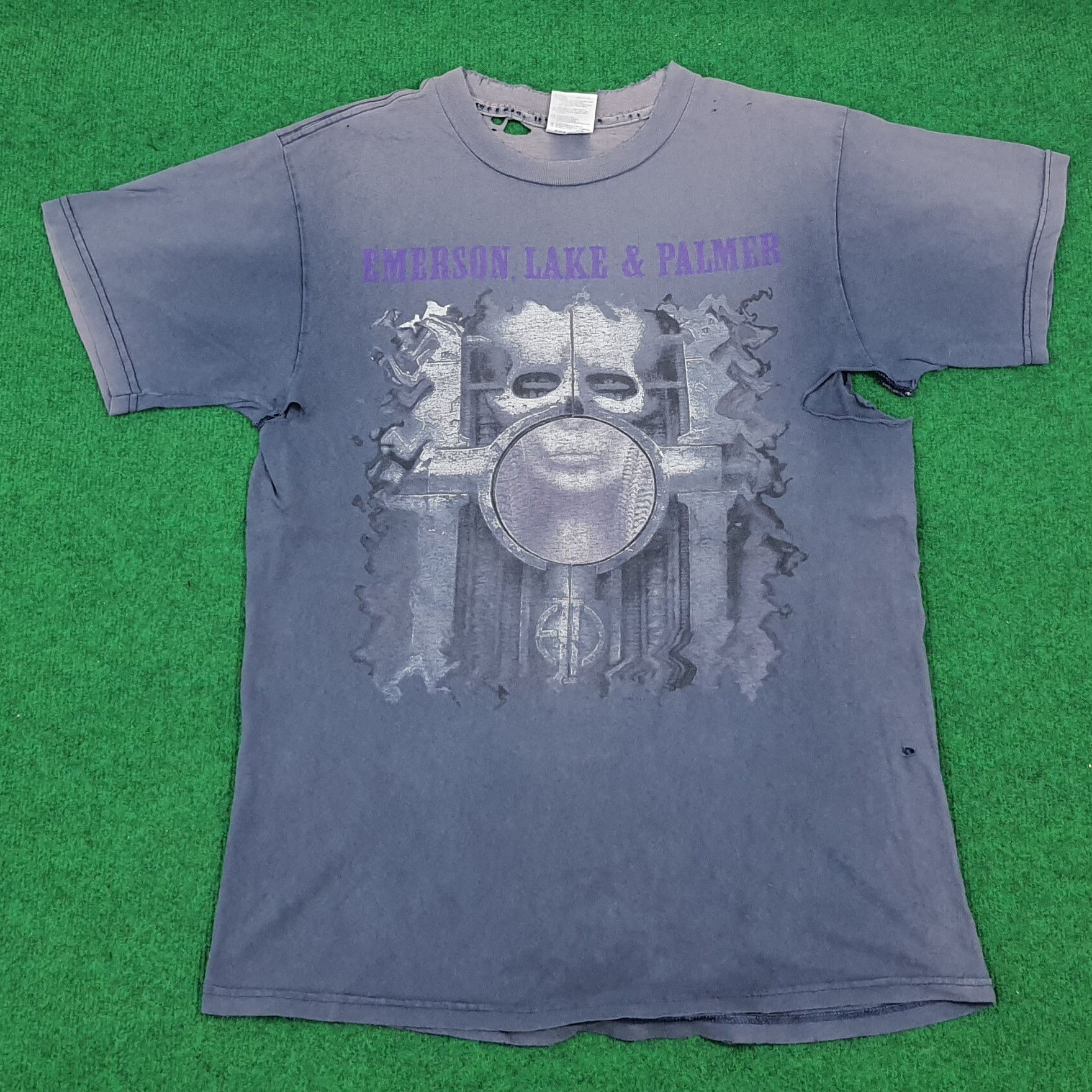 Band Tees × Vintage Vintage Emerson, Lake & Palmer ELP Rock Supergroup Tour Tees Size US L / EU 52-54 / 3 - 1 Thumbnail