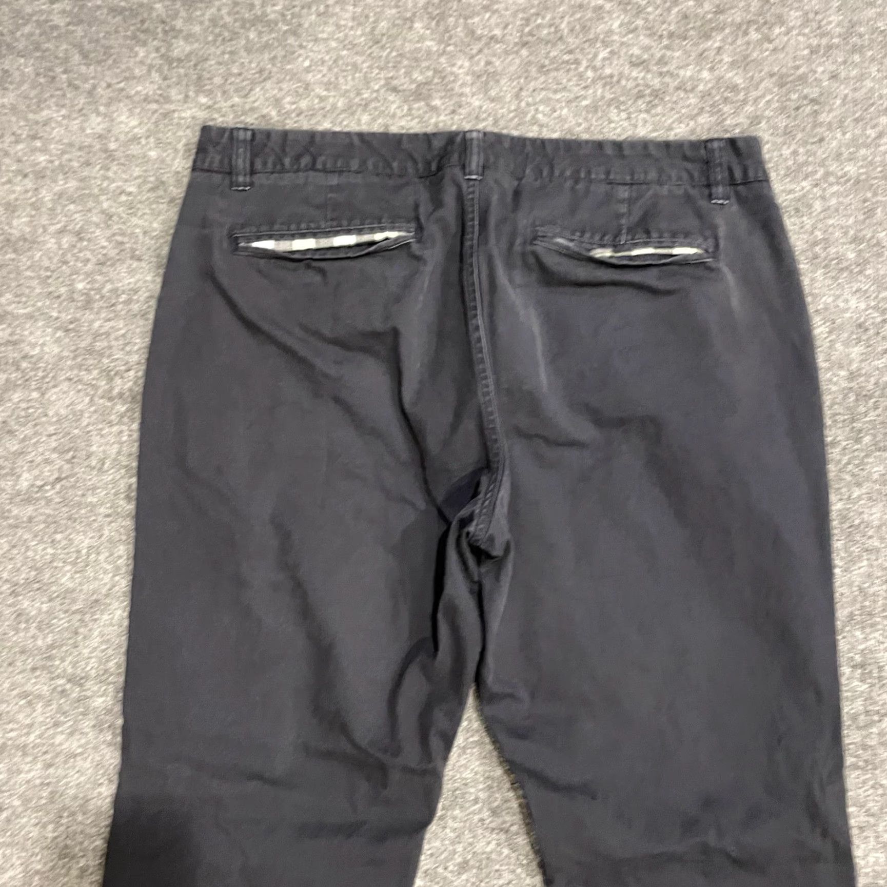 Bonobos BONOBOS Pants Chino Slim Straight Mens 36x32 Navy Blue 100% Cotton Flat Front Pockets Front Zip Size US 36 / EU 52 - 4 Thumbnail