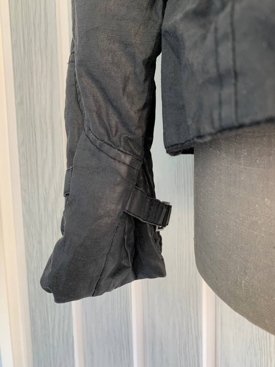 Japanese Brand × Sarah Pacini SARAH PACINI Navy Ramie & Resin Blend Mock Geometric Jacket Size S / US 4 / IT 40 - 16 Thumbnail