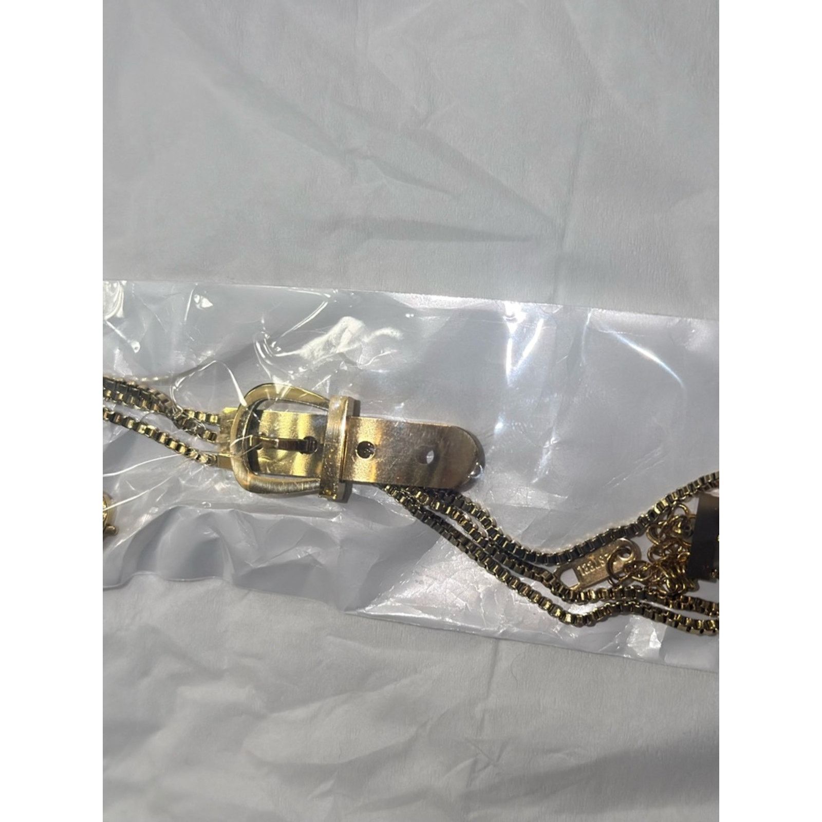 &SONS Gold Stainless Steel Buckle Bracelet Size ONE SIZE - 5 Thumbnail