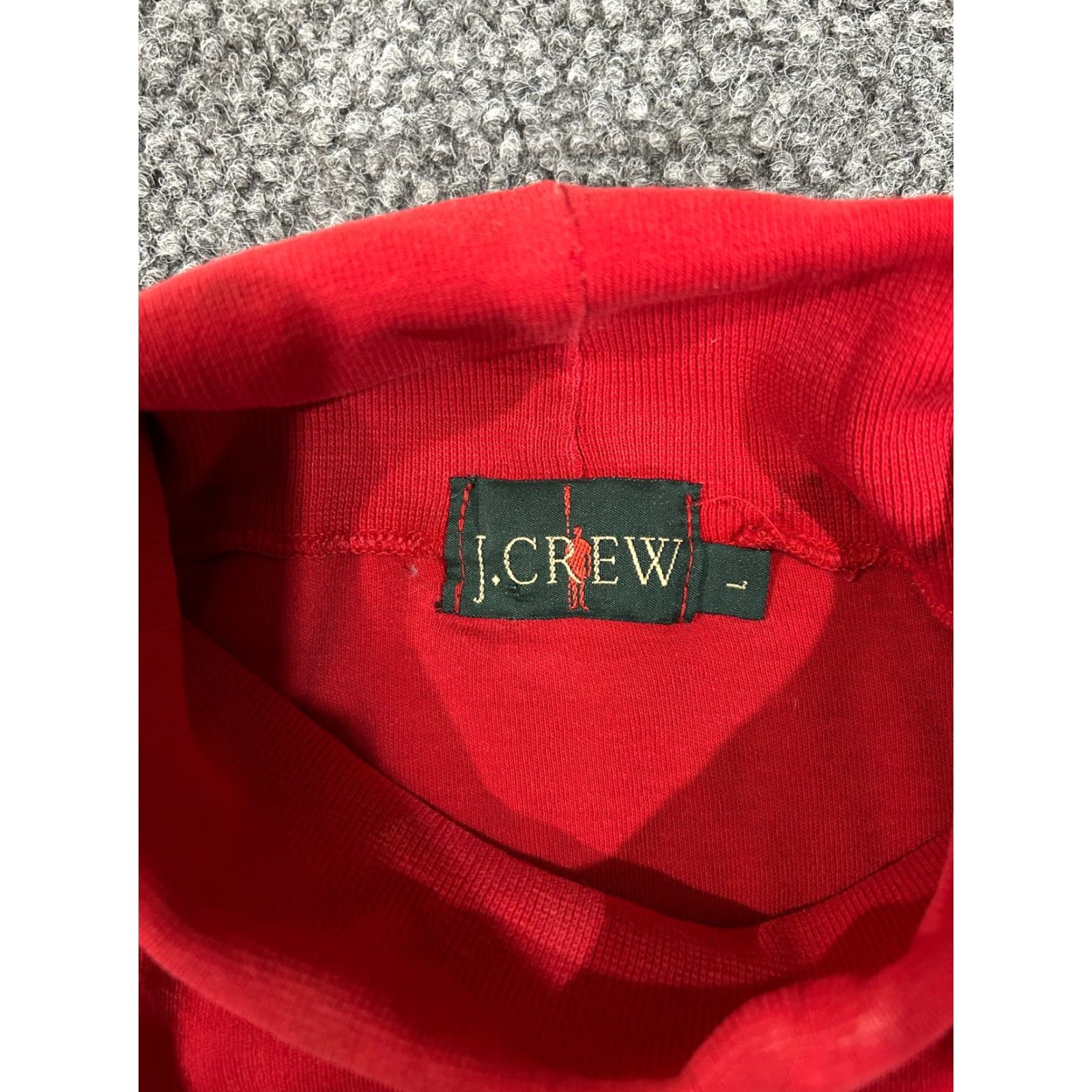 J.Crew VINTAGE J.CREW Oarsman Sweater Womens L Red Turtleneck Pullover Knit Stretch Bell Sleeve Casual Winter Fall Mens Womens Boys Girls Size L / US 10 / IT 46 - 5 Thumbnail