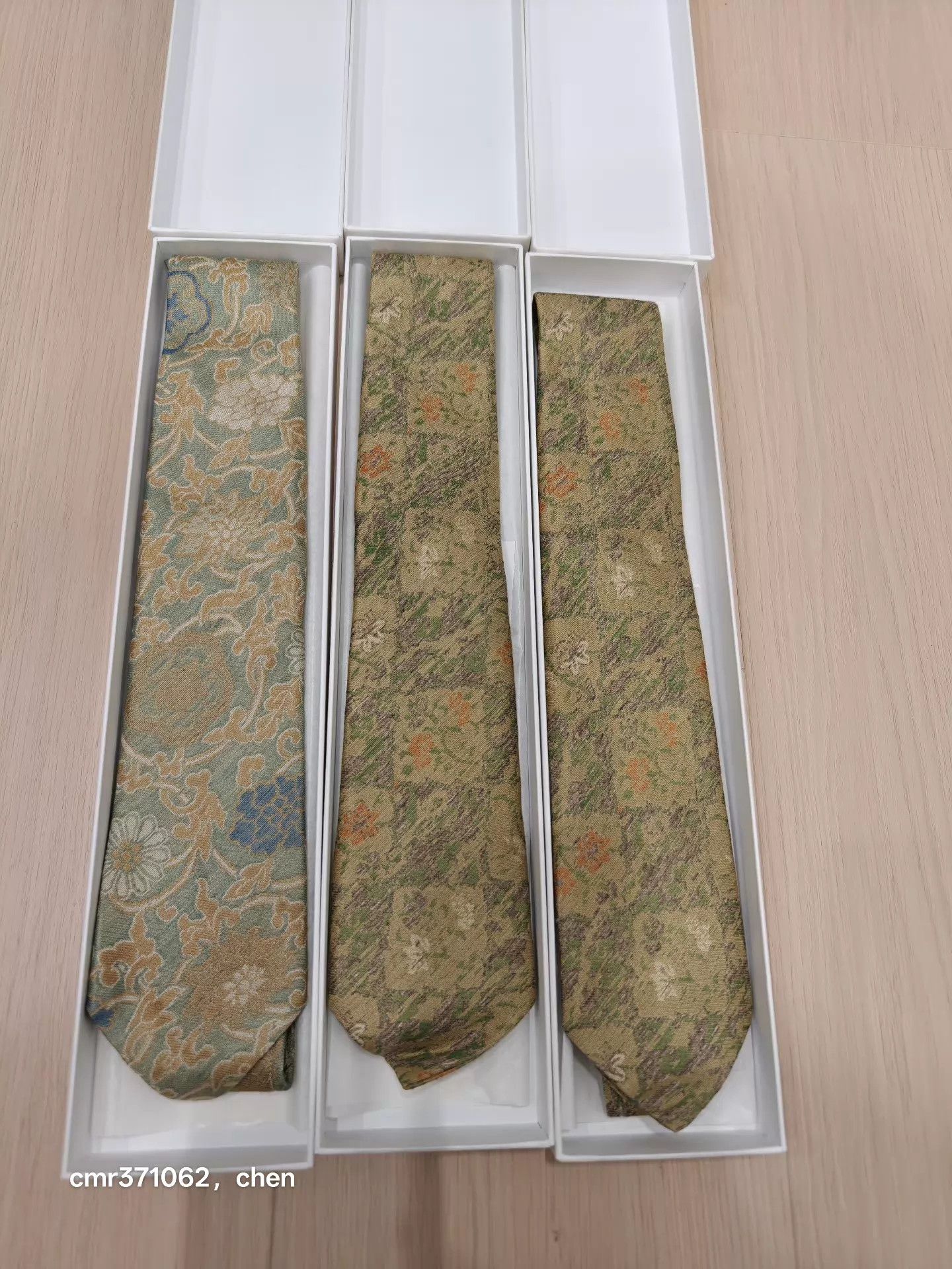 Visvim VISVIM 23AW Jacquard Silk Linen Blend Tie Beige Size ONE SIZE - 1 Thumbnail