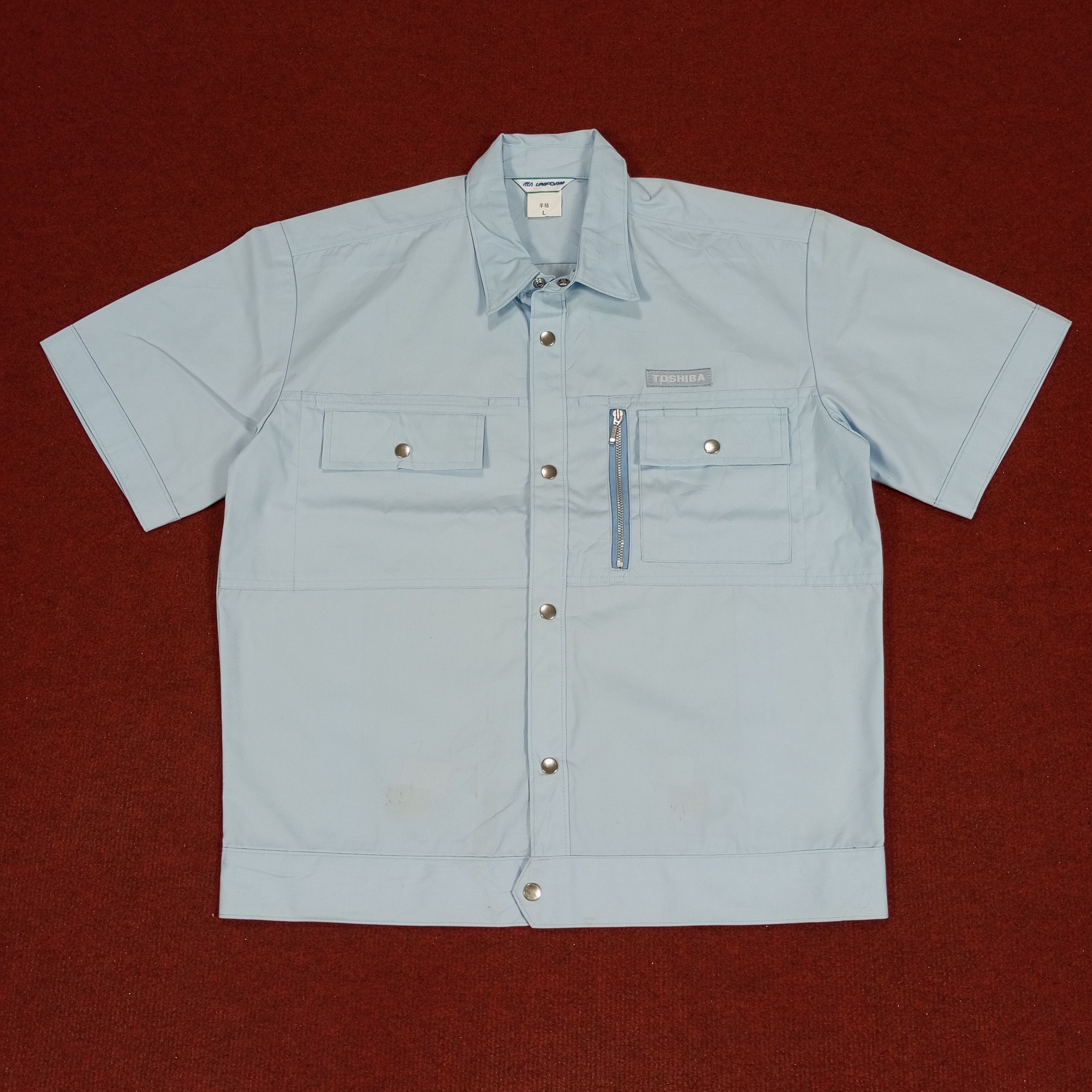 Japanese Brand × Vintage Toshiba Japanese Brand Workwear Light Jacket Size US M / EU 48-50 / 2 - 1 Thumbnail
