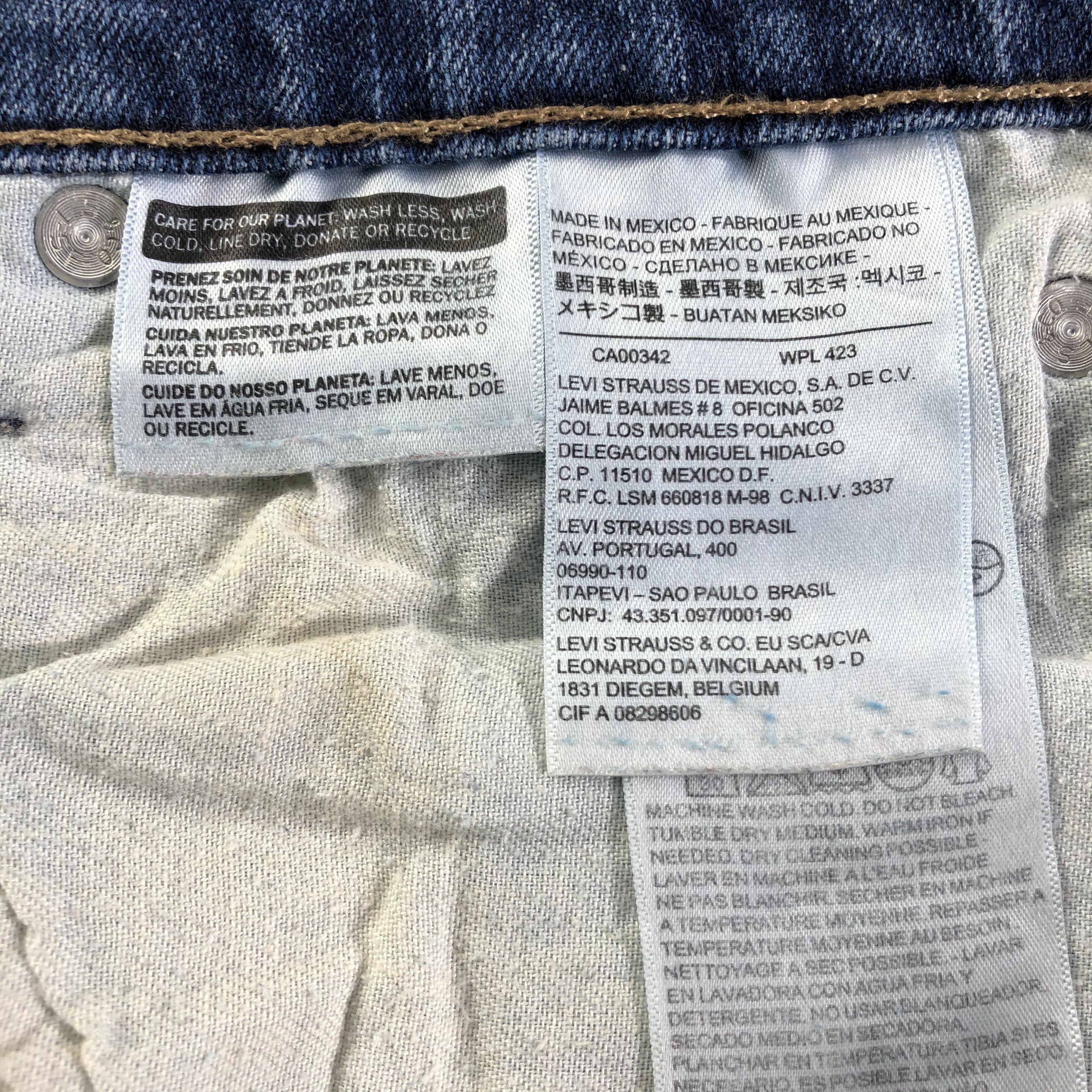Levi's Vintage Blue Wash Levis 513 Jeans-J3107 Size US 32 / EU 48 - 8 Thumbnail