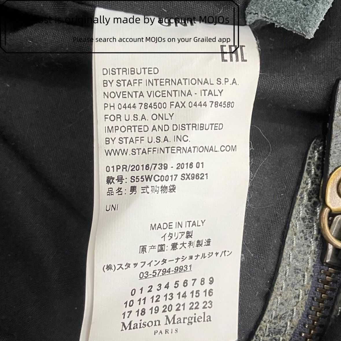 Maison Margiela Maison Margiela Military Dark Gray Canvas Cross Body Body Size ONE SIZE - 6 Thumbnail