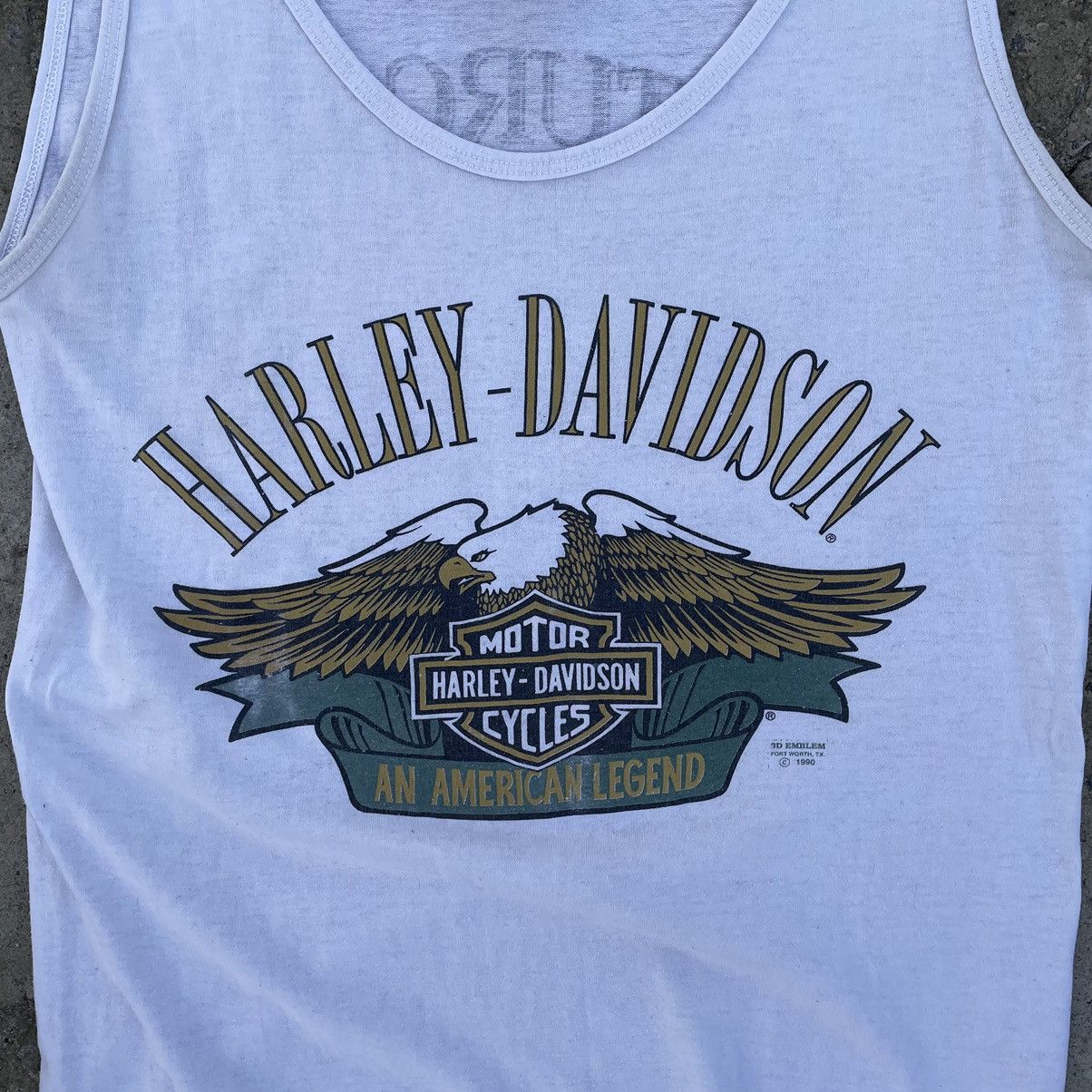 Harley Davidson × Vintage Vintage Sleeveless Harley Davidson 3D EMBLEM 90s USA Size US M / EU 48-50 / 2 - 7 Thumbnail
