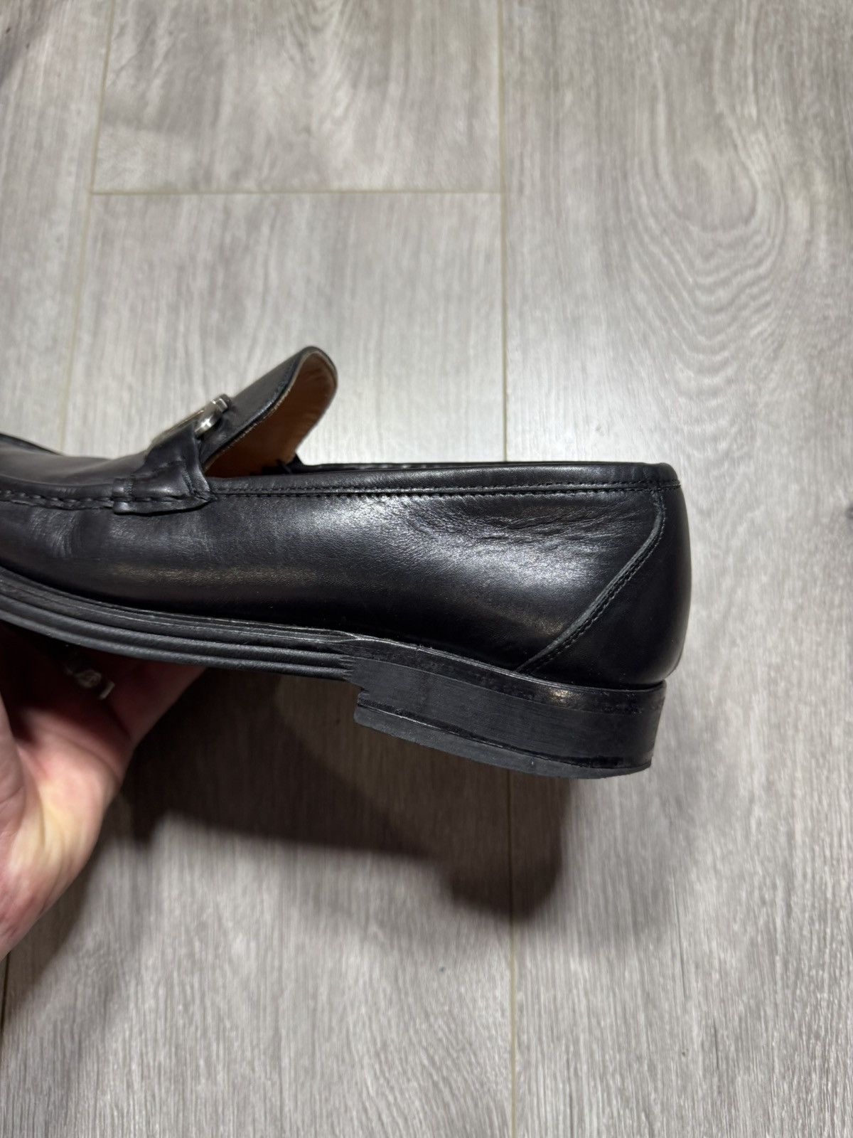 Salvatore Ferragamo × Vintage Vintage Salvatore Ferragamo Master Loafer Black Leather Size US 8 / EU 41 - 9 Thumbnail