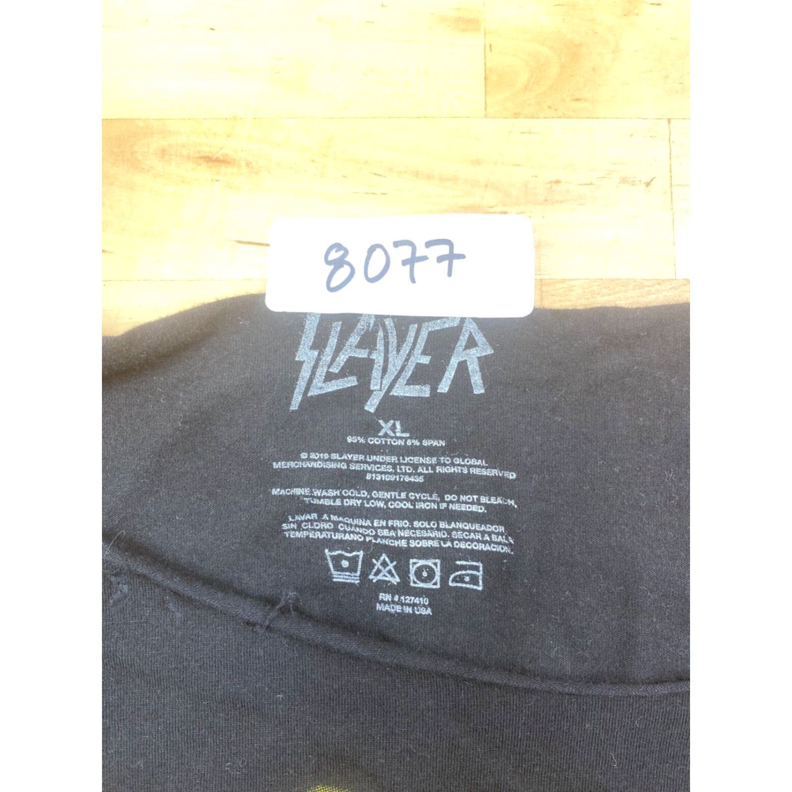 Layer 8 Slayer The Final Campaign T Shirt Womens XL Black Concert Rock Metal Band #8077 Size XL / US 12-14 / IT 48-50 - 3 Thumbnail