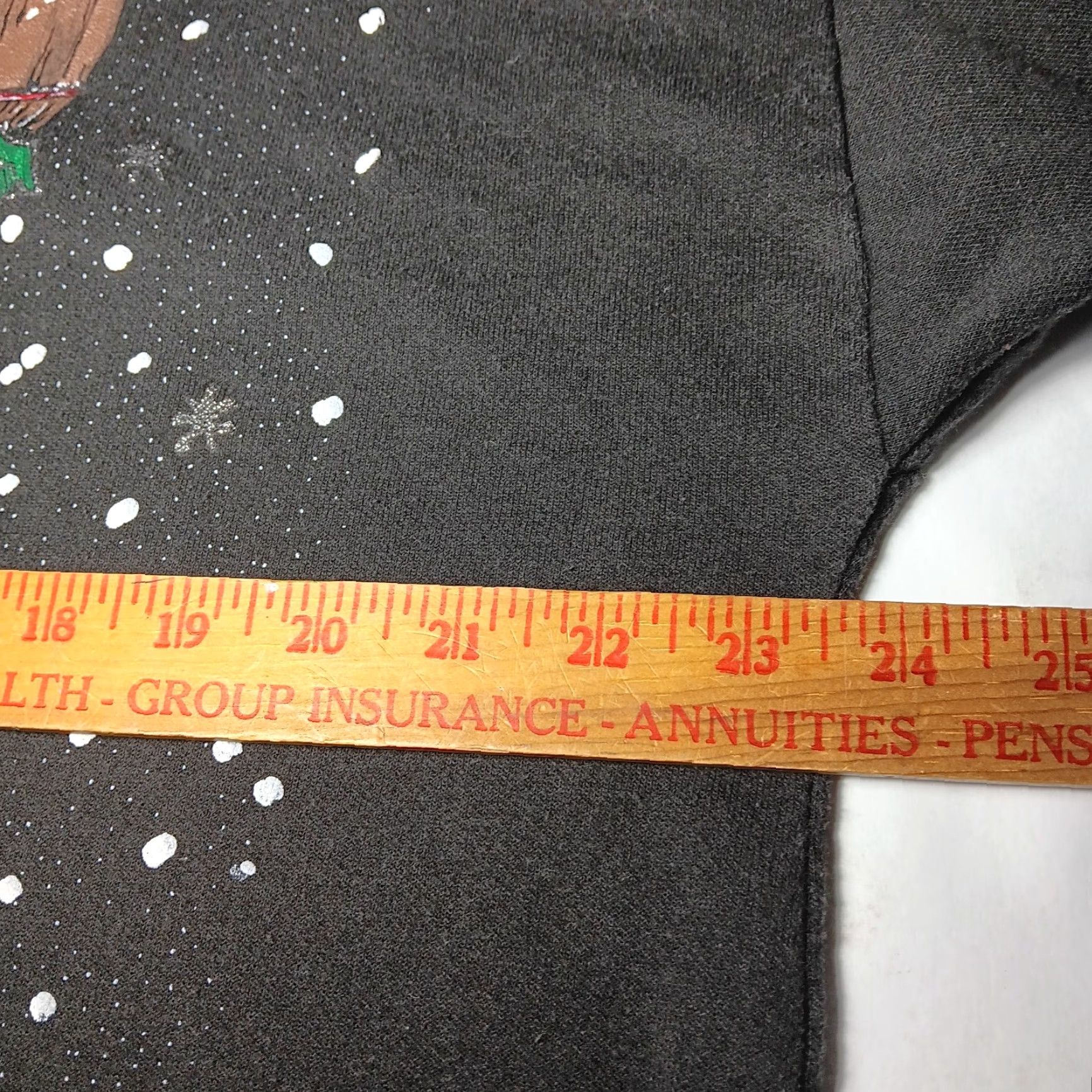 Vintage VINTAGE Holiday Time Sweatshirt XL Black Mock Neck Snowman Penguin Seasons Greetings Christmas Winter Puffy Graphic Glitter Womens Size XL / US 12-14 / IT 48-50 - 6 Thumbnail