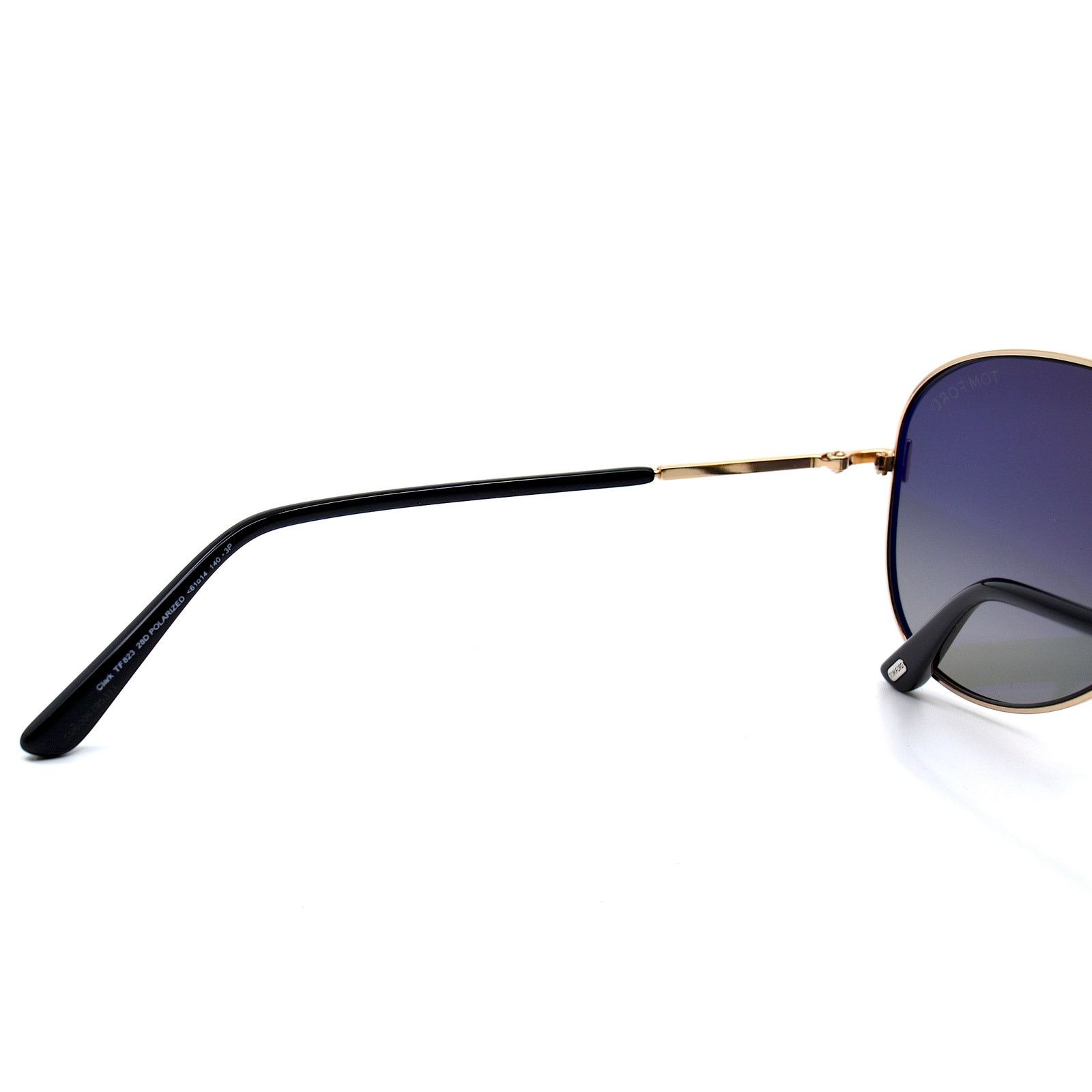 Tom Ford TOM FORD TF823/S 28D CLARK GOLD GREY POLARIZED SUNGLASSES Size ONE SIZE - 9 Thumbnail