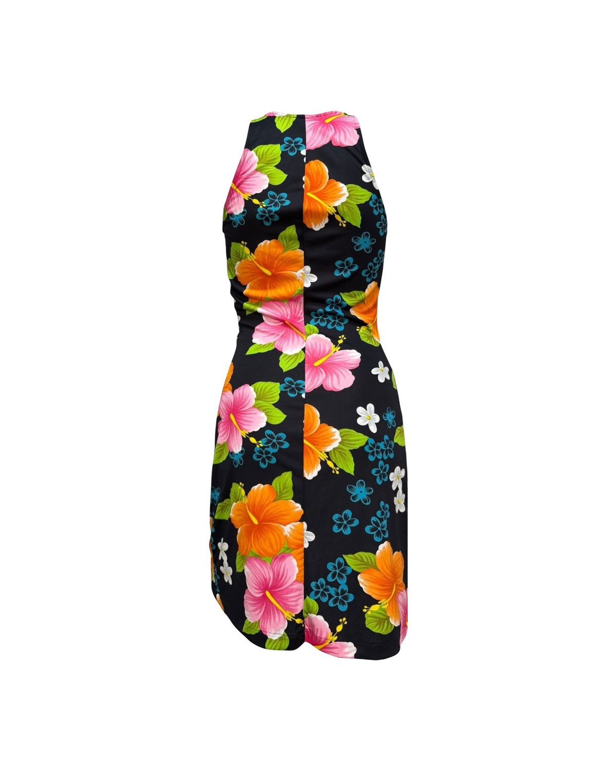 Dolce & Gabbana DOLCE&GABBANA 2000s Vintage Hibiscus Floral Print Midi Dress Size S / US 4 / IT 40 - 2 Thumbnail