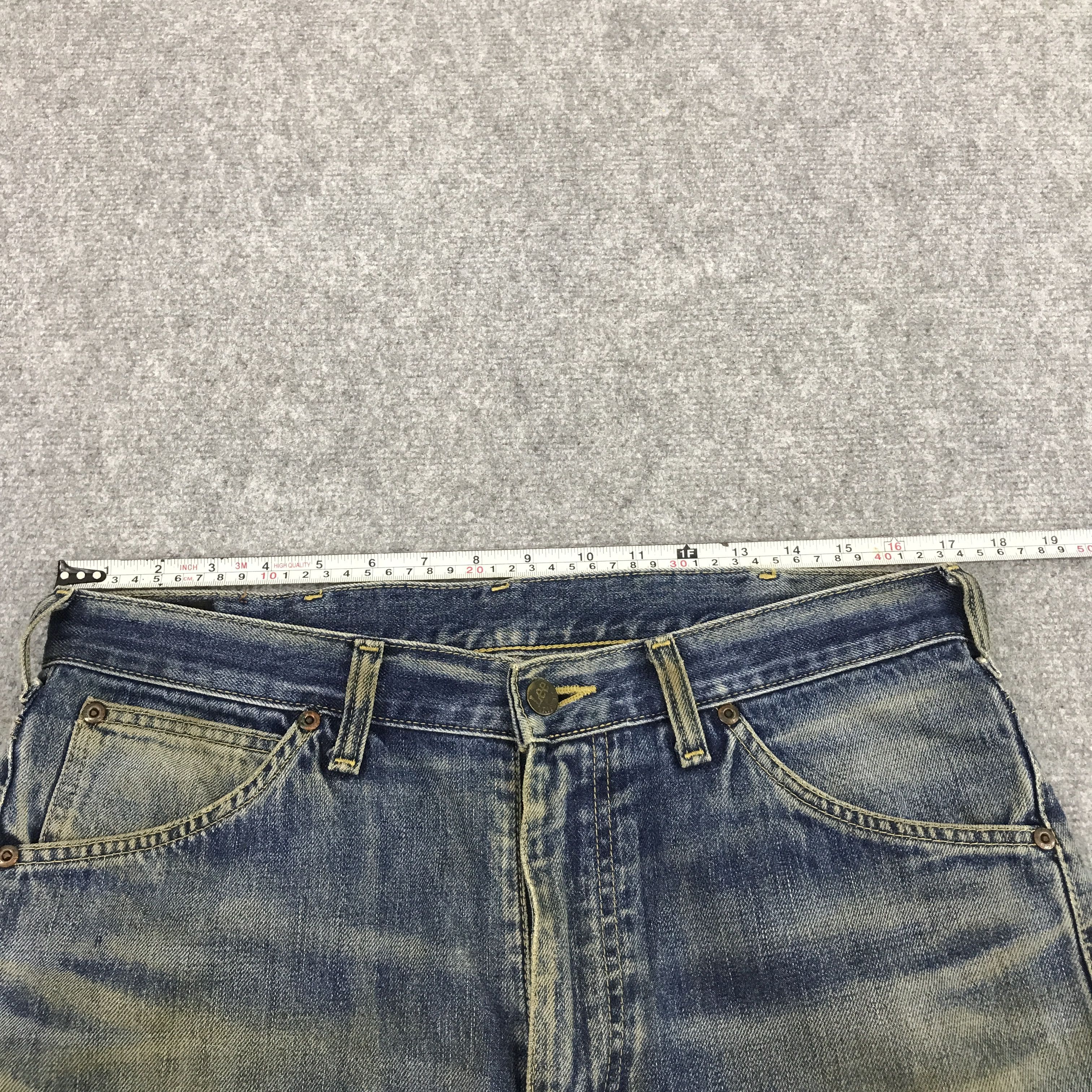 Lee DENIM LEE RIDERS DISTRESSED DENIM PANTS Size US 34 / EU 50 - 3 Thumbnail