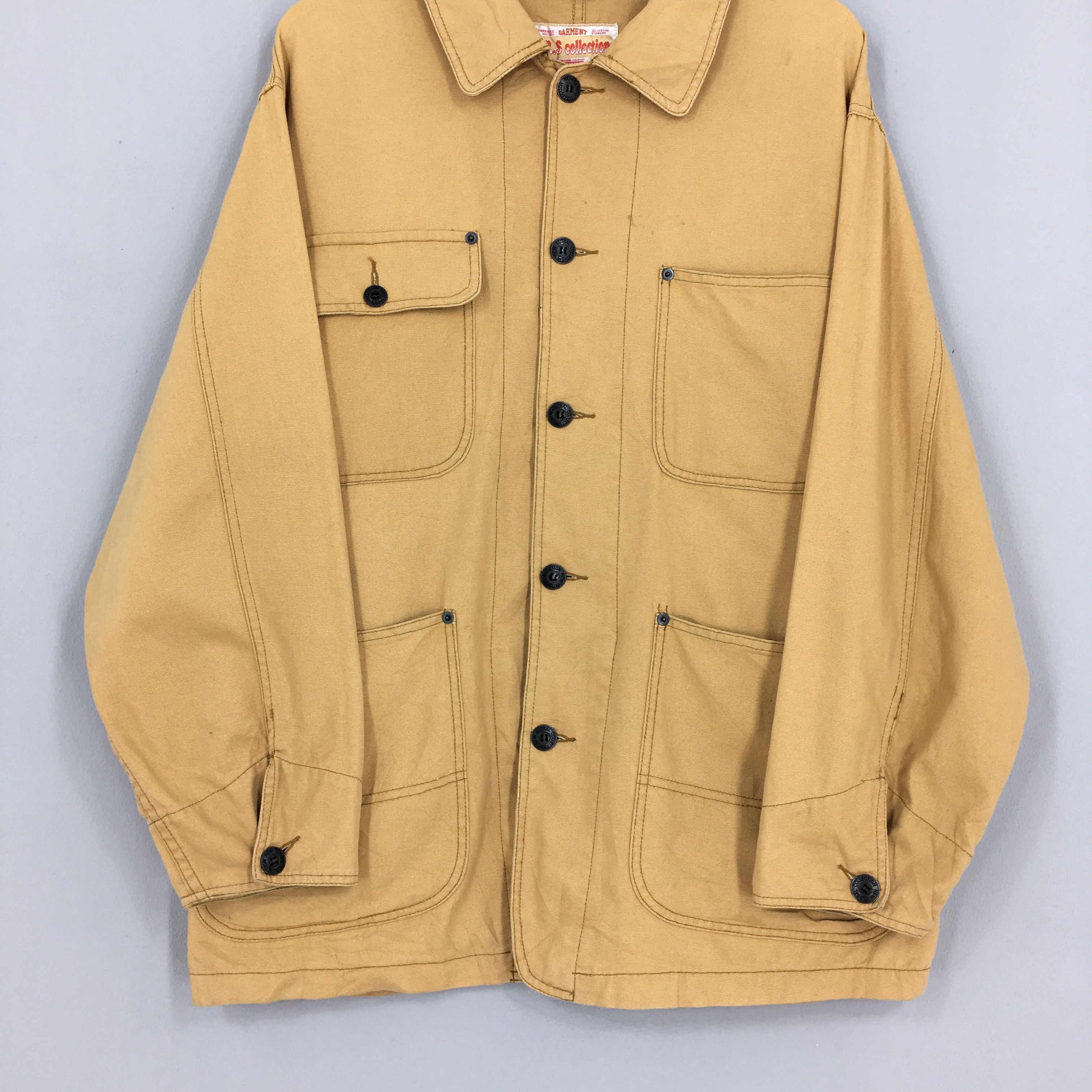 Vintage Vintage Chore Denim Jeans Jacket Labour XLarge Size US XL / EU 56 / 4 - 3 Thumbnail