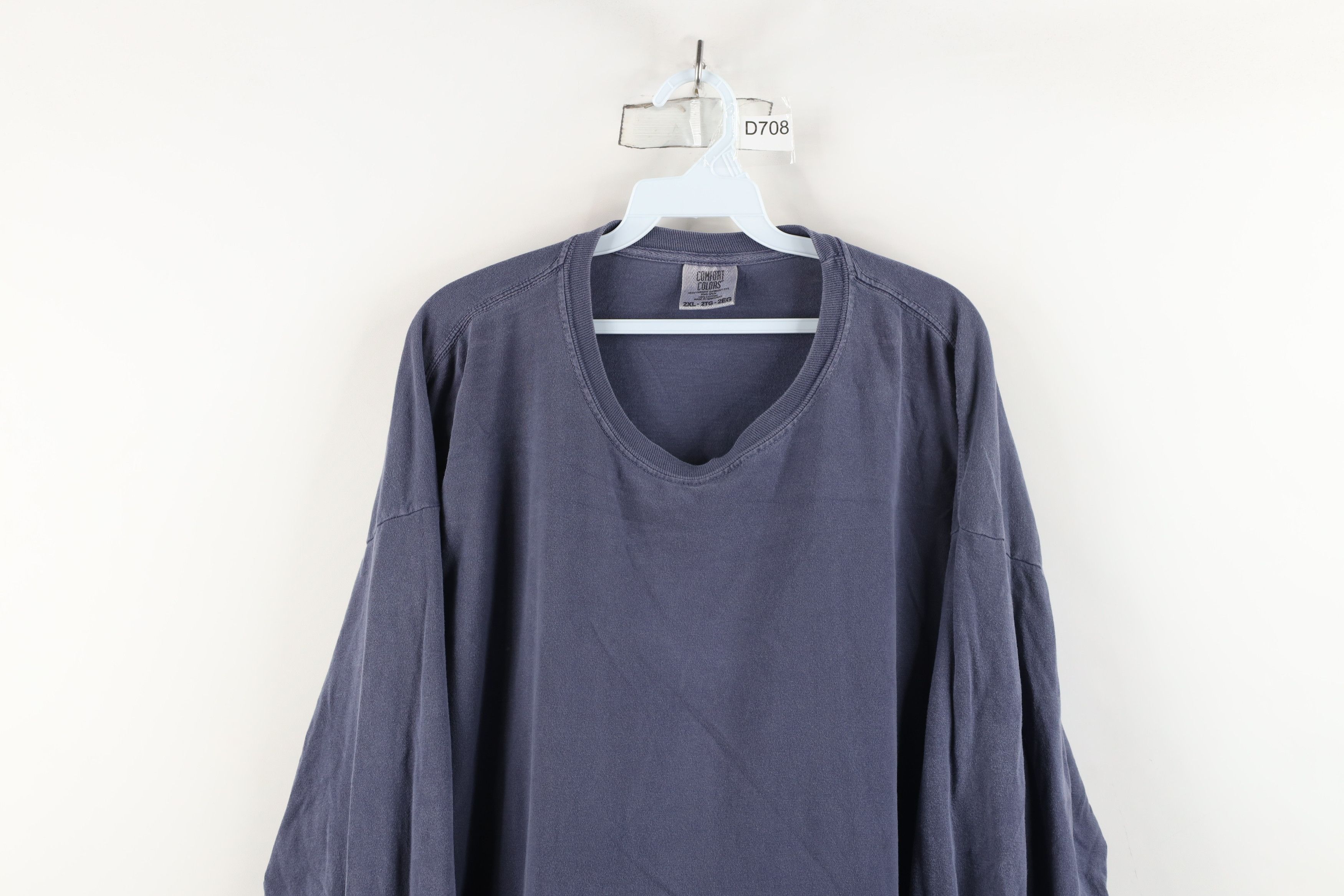 Vintage Vintage 90s Streetwear Stonewash Long Sleeve T-Shirt Cotton Size US XXL / EU 58 / 5 - 2 Thumbnail
