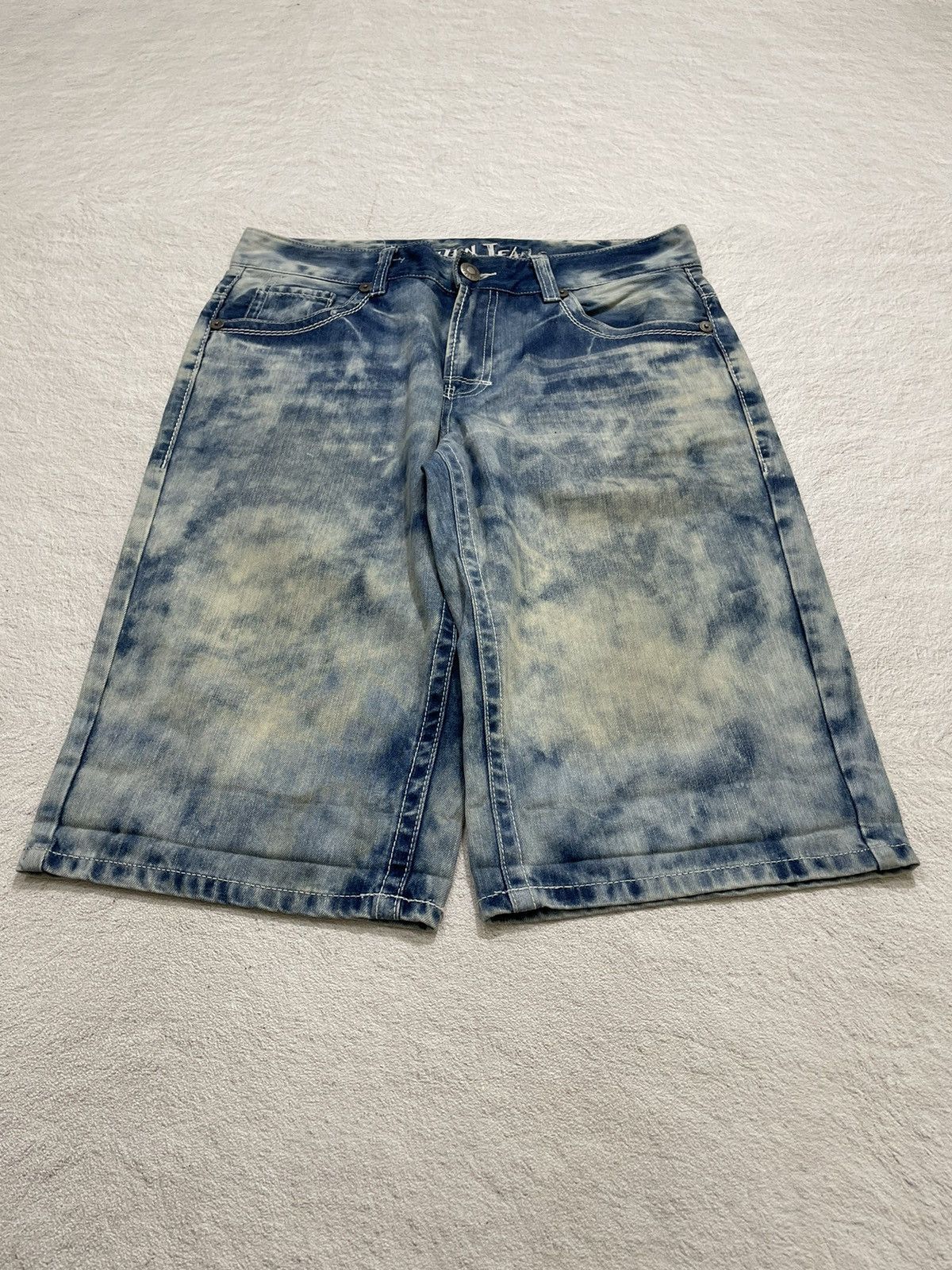 Hysteric Glamour 2000s Hangten Acid Jorts Denim Y2K Japan Style Size US 33 - 1 Thumbnail
