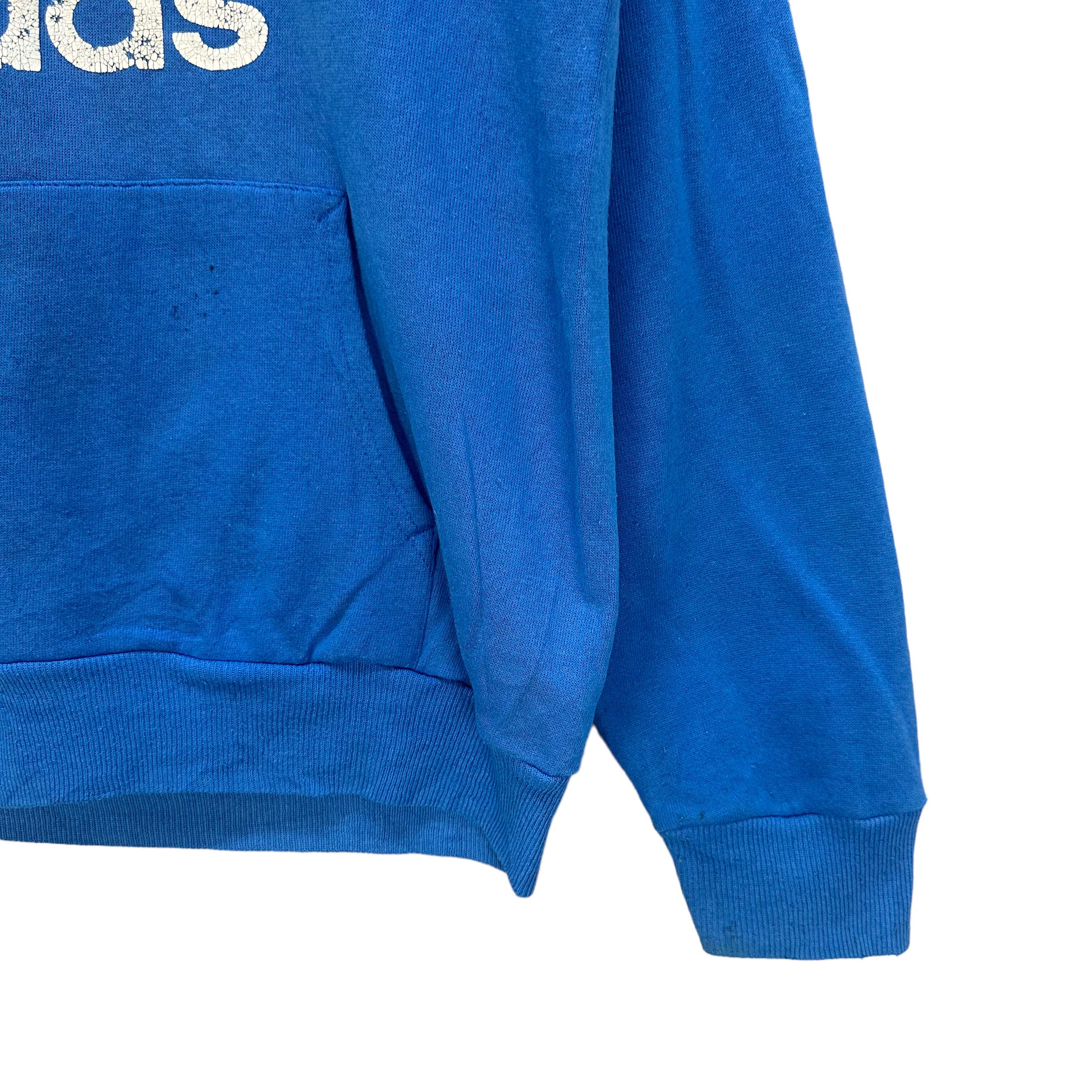 Adidas VINTAGE ADIDAS BIG LOGO PULLOVER HOODIES #7971-193 Size US M / EU 48-50 / 2 - 7 Thumbnail