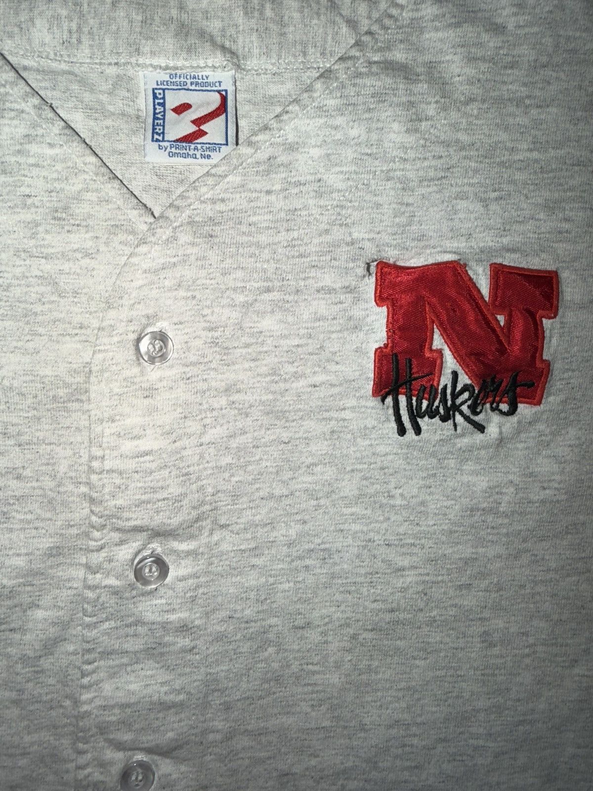 NCAA Vintage Nebraska Corn Huskers NCAA PLAYERZ jersey large Size US L / EU 52-54 / 3 - 4 Thumbnail