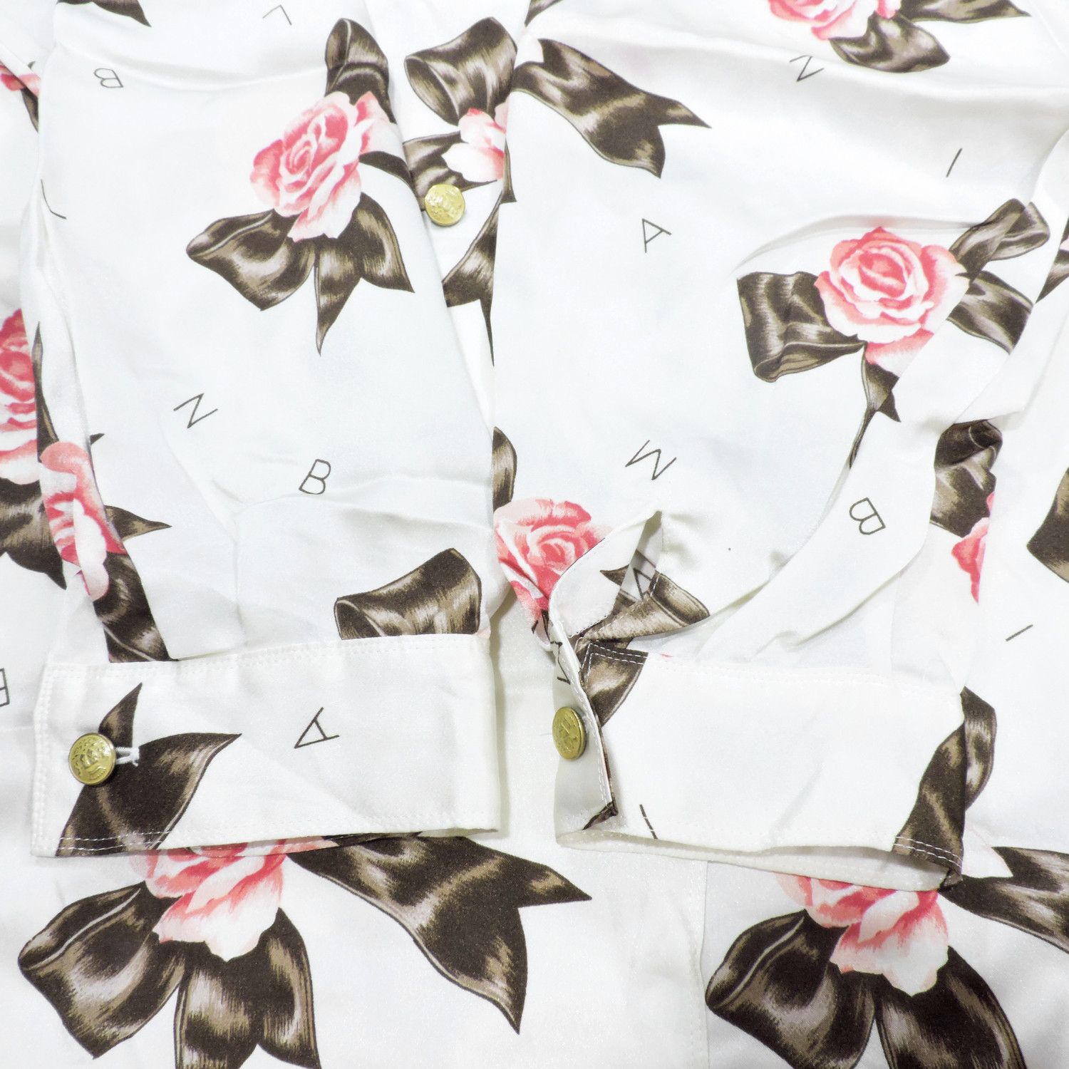 Balmain PIERRE BALMAIN FLOWER RIBBON MONOGRAM LONG SLEEVE SHIRT Size M / US 6-8 / IT 42-44 - 11 Thumbnail