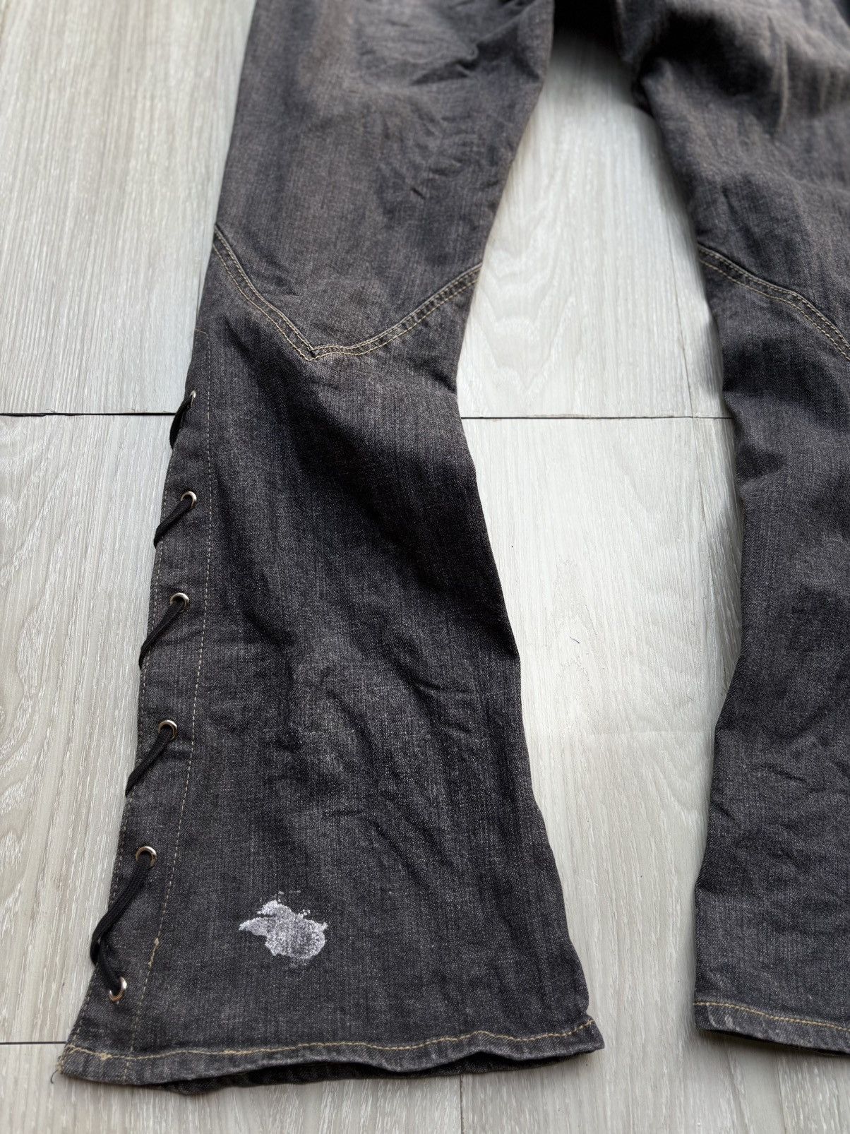 Japanese Brand ORIRIN laceup flare jeans Size US 26 / EU 42 - 6 Thumbnail