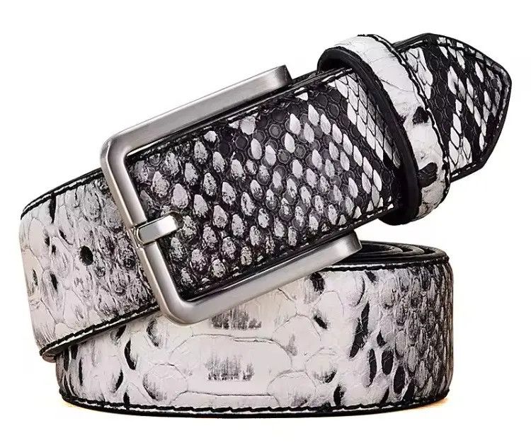 Japanese Brand × Leather Snake Pattern PU Leather Belt Size 38 - 1 Thumbnail