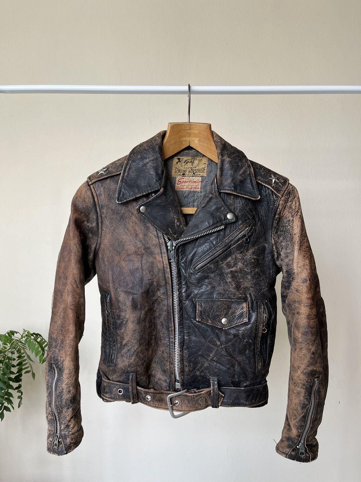 50s Front Quarter Horsehide Jacket by Robert Hall