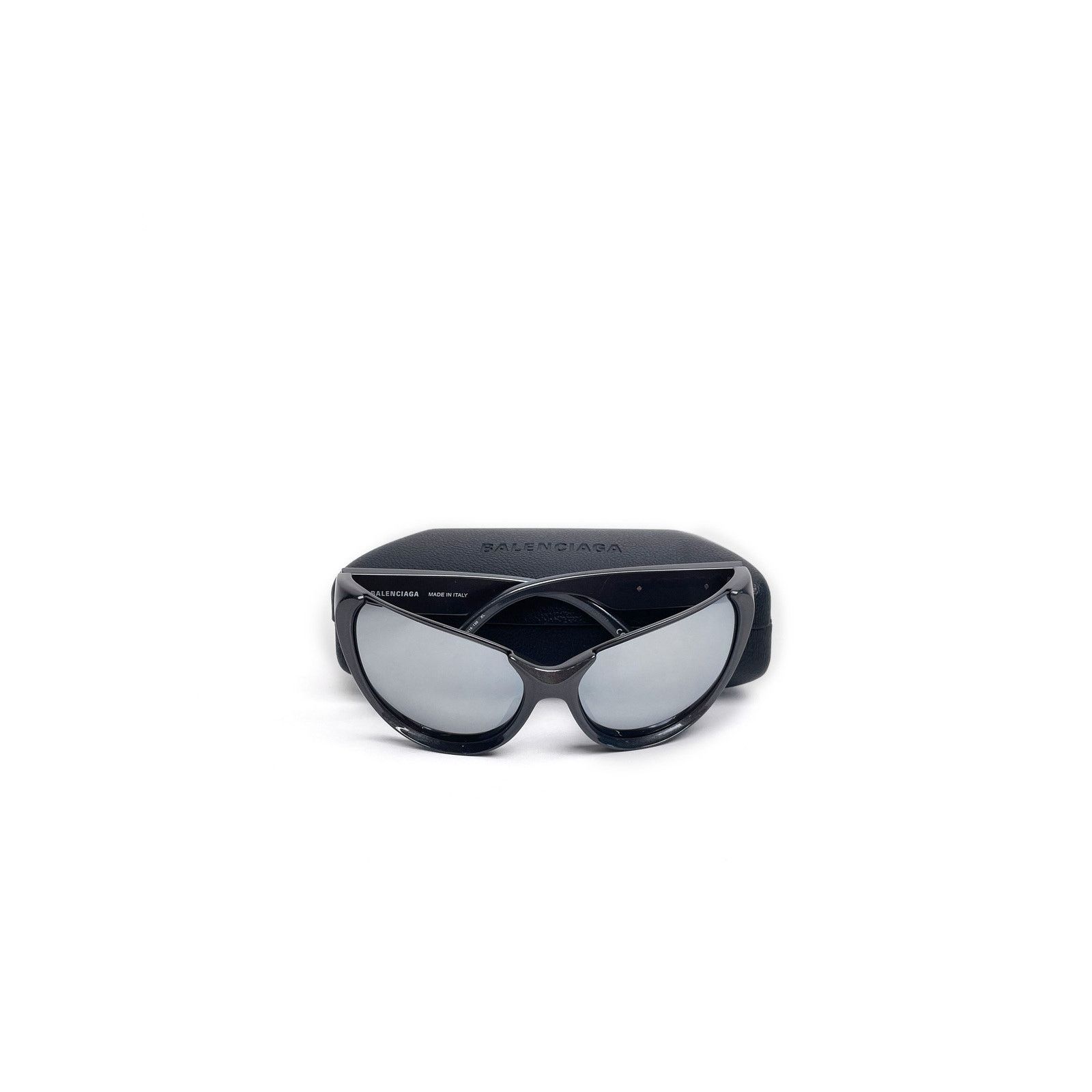 Balenciaga Dark Grey Mirror Lens Expander Sunnies Size ONE SIZE - 5 Thumbnail