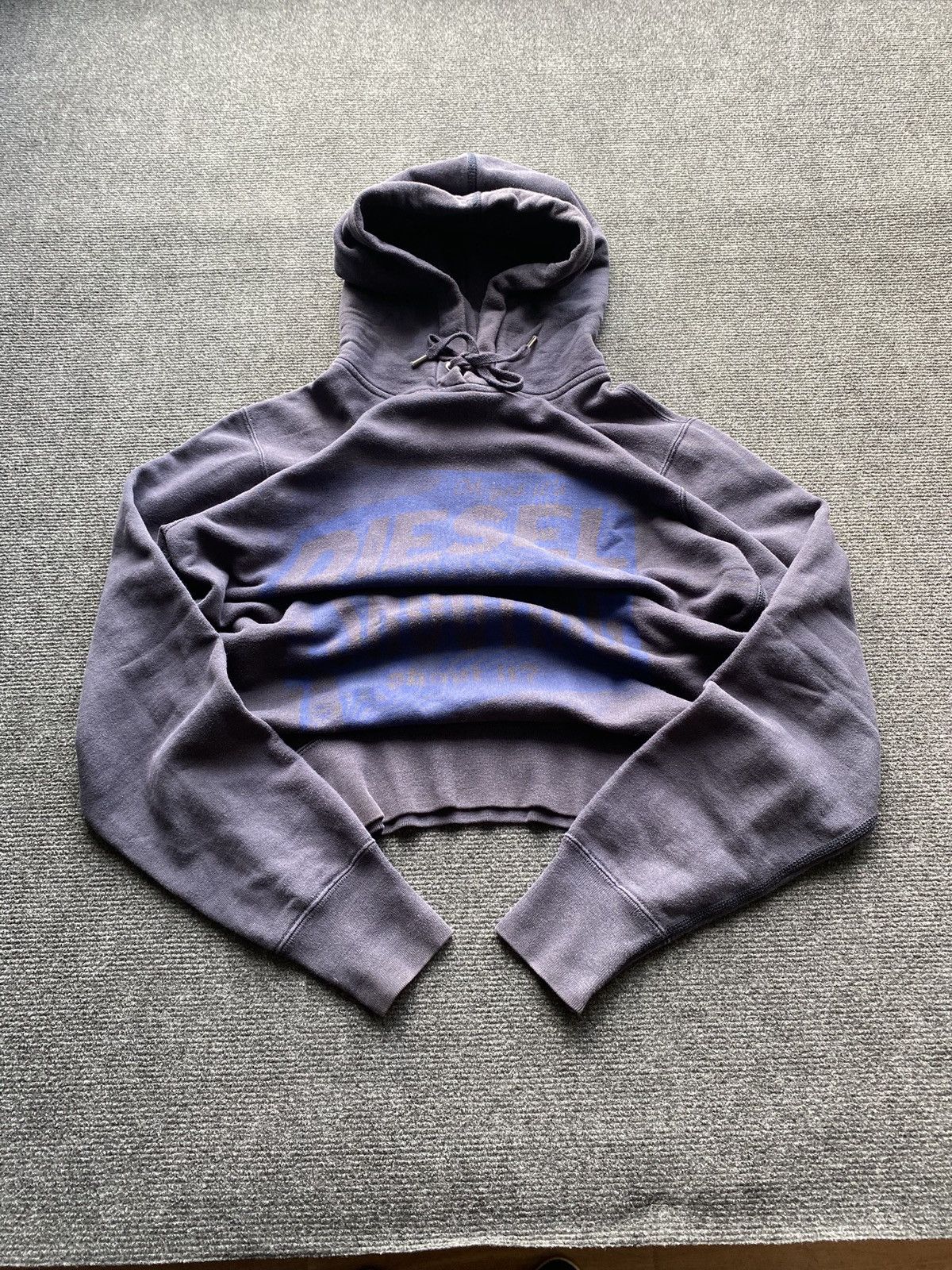 Diesel 🔥Opium Punk Diesel faded washed blue gothic hoodie head logo Size US S / EU 44-46 / 1 - 1 Thumbnail