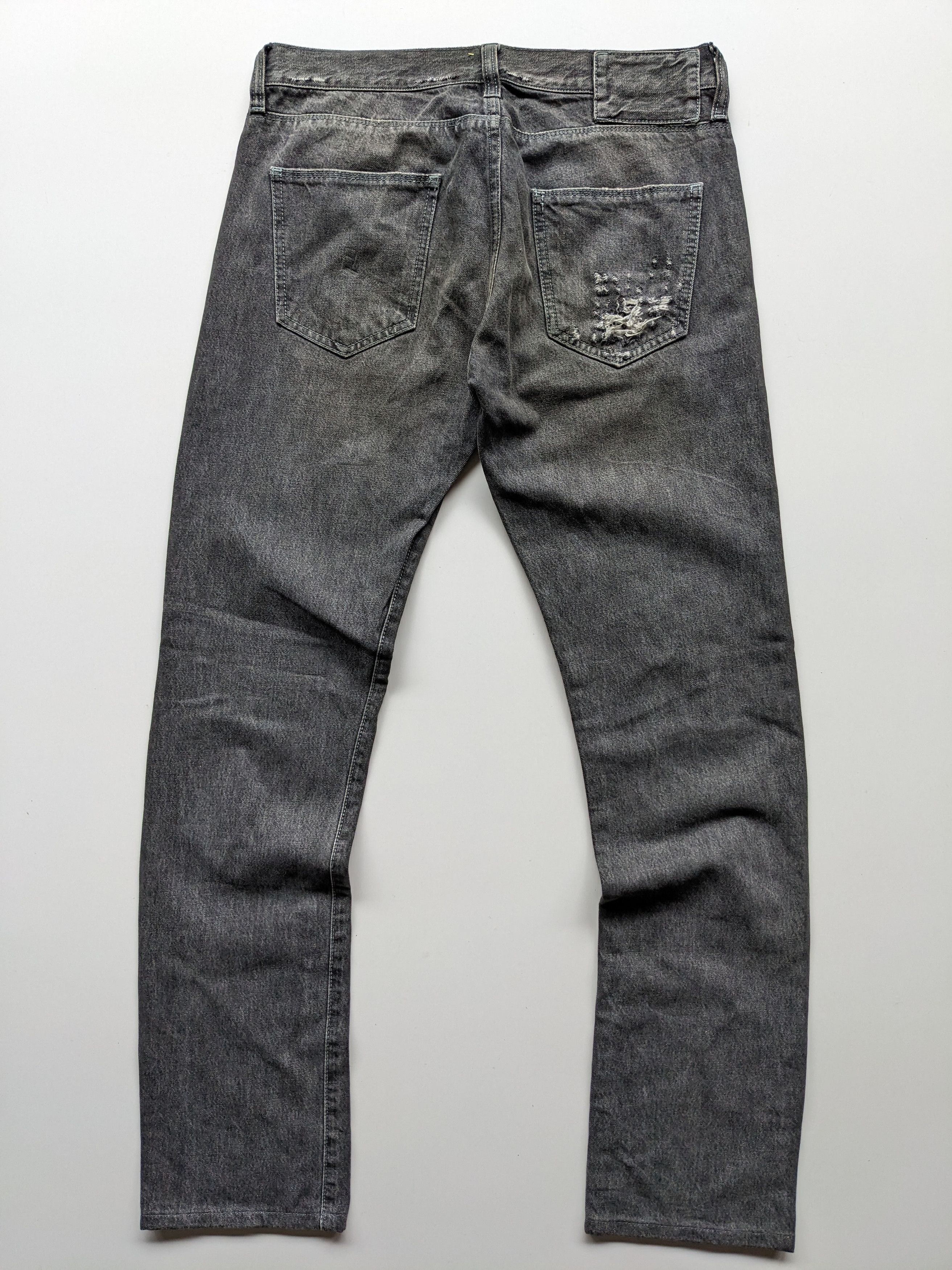 If Six Was Nine × Japanese Brand × Le Grande Bleu (L.G.B.) Ring slim fit superblack jeans Size US 31 - 4 Thumbnail