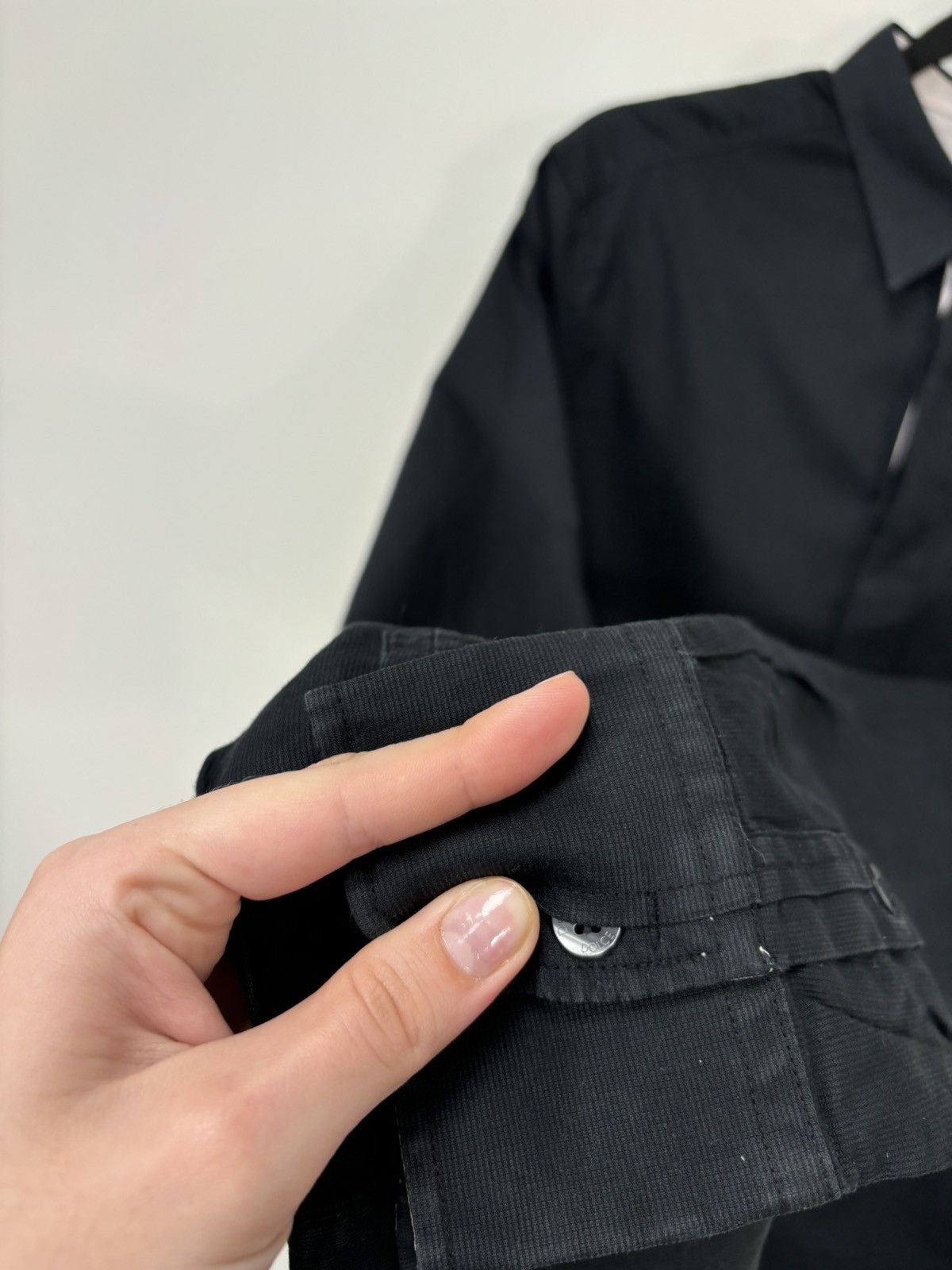 Dolce & Gabbana Vintage Dolce & Gabbana Men’s Black Luxury Button Up Shirt Size US S / EU 44-46 / 1 - 9 Thumbnail