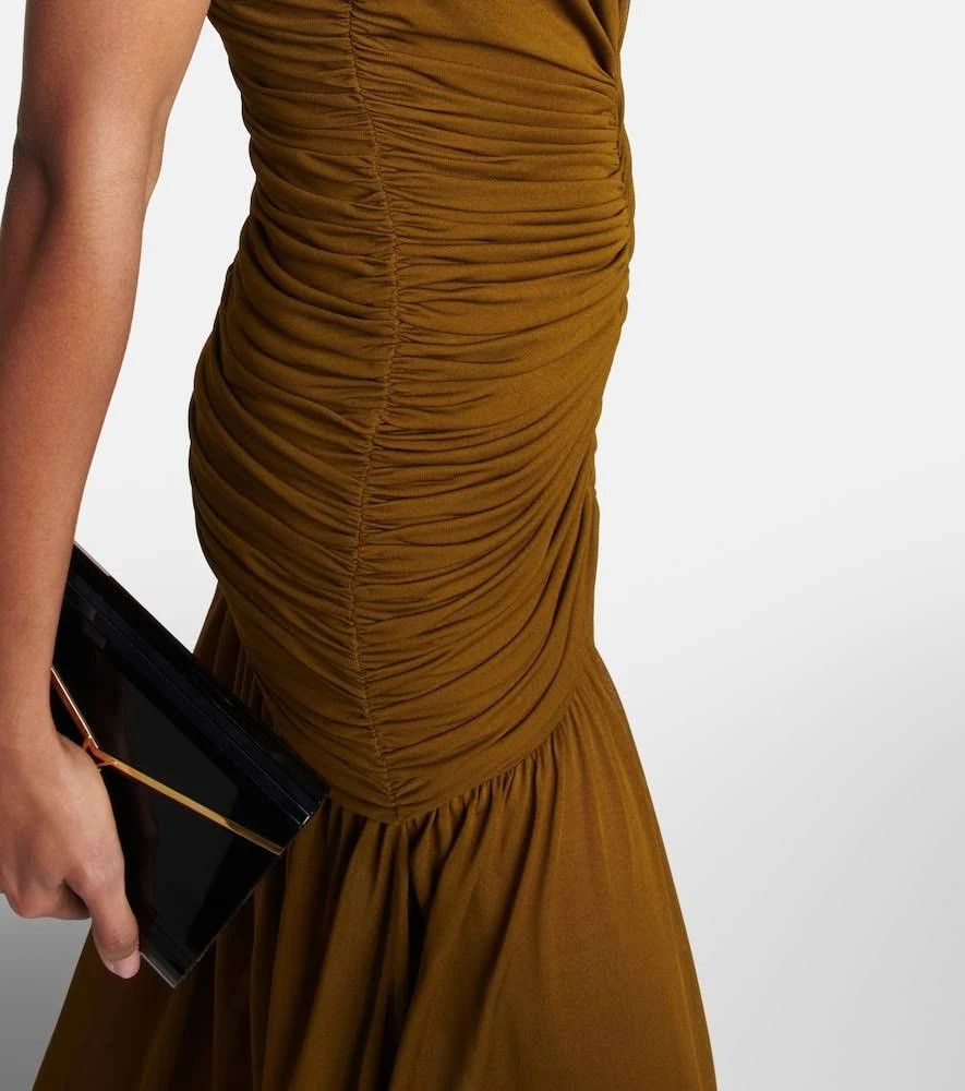 Saint Laurent Paris o1bcso1str1124 Gown in Kaki Size M / US 6-8 / IT 42-44 - 2 Thumbnail