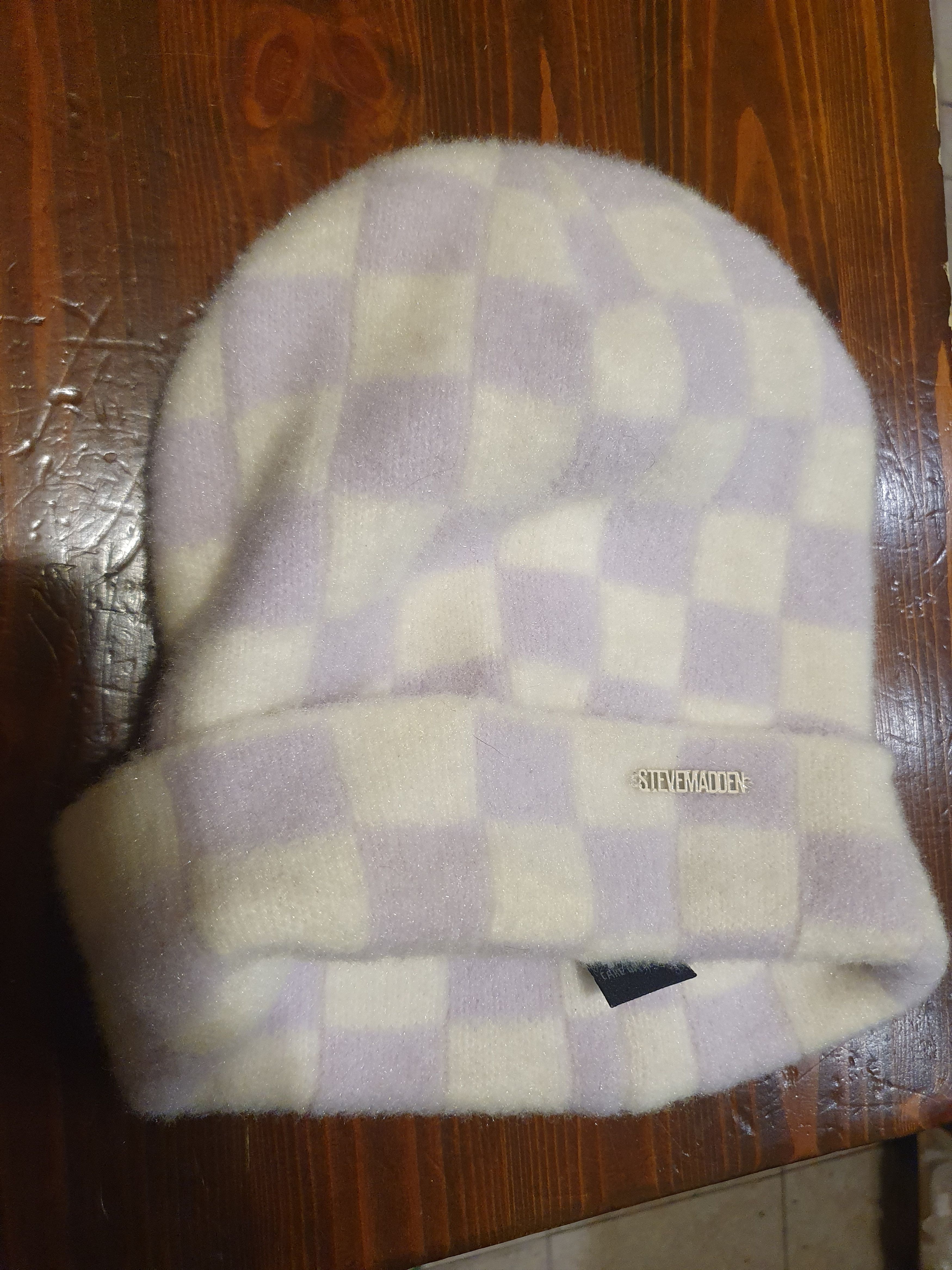Steve Madden Steve Madden Checkered Cuff Beanie Winter Hat Size ONE SIZE - 12 Thumbnail