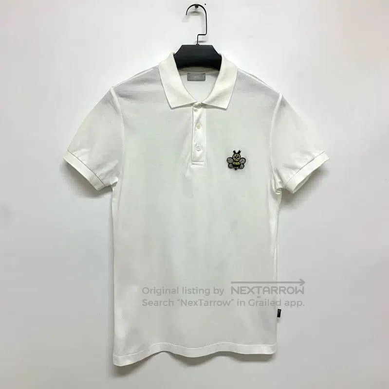 Dior Dior White Cotton Men's Polo Shirt . Size US M / EU 48-50 / 2 - 1 Thumbnail