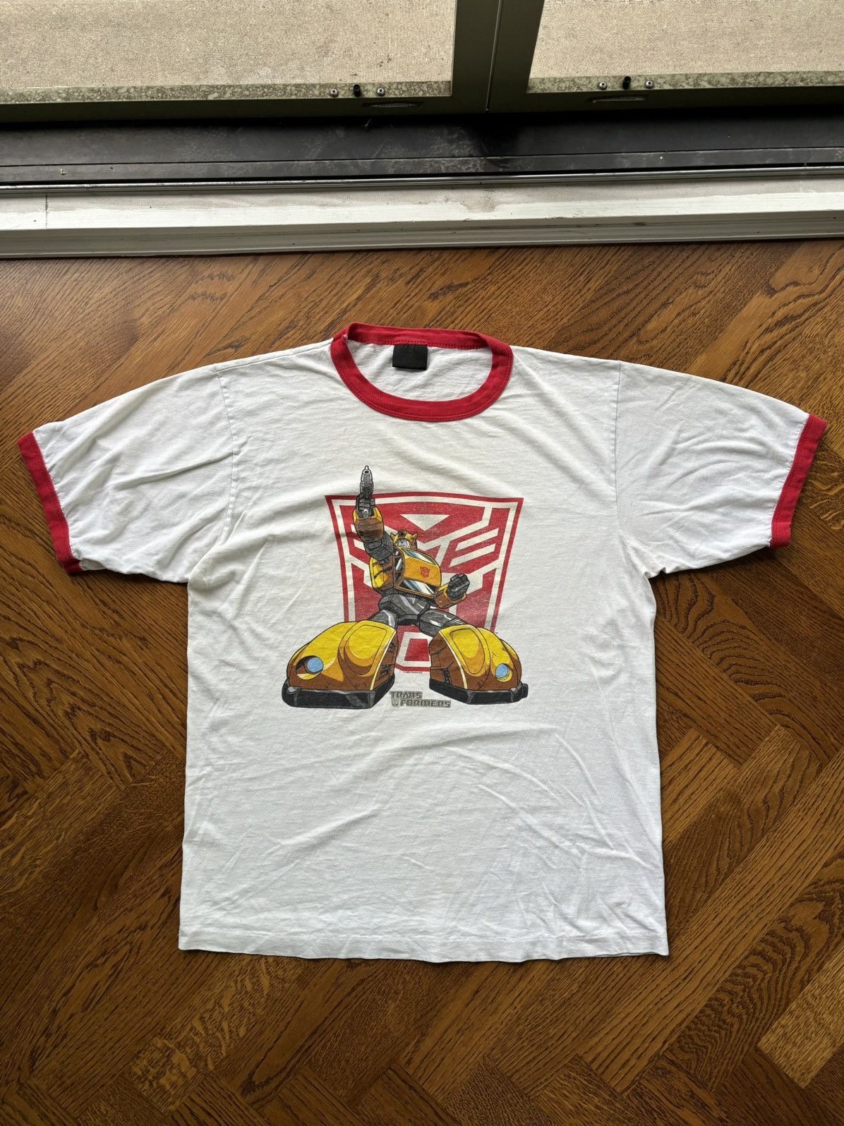 Transformers × Vintage 2002 Transformers Tee Vintage Paper Thin Ringer Bumblebee Size US L / EU 52-54 / 3 - 2 Thumbnail