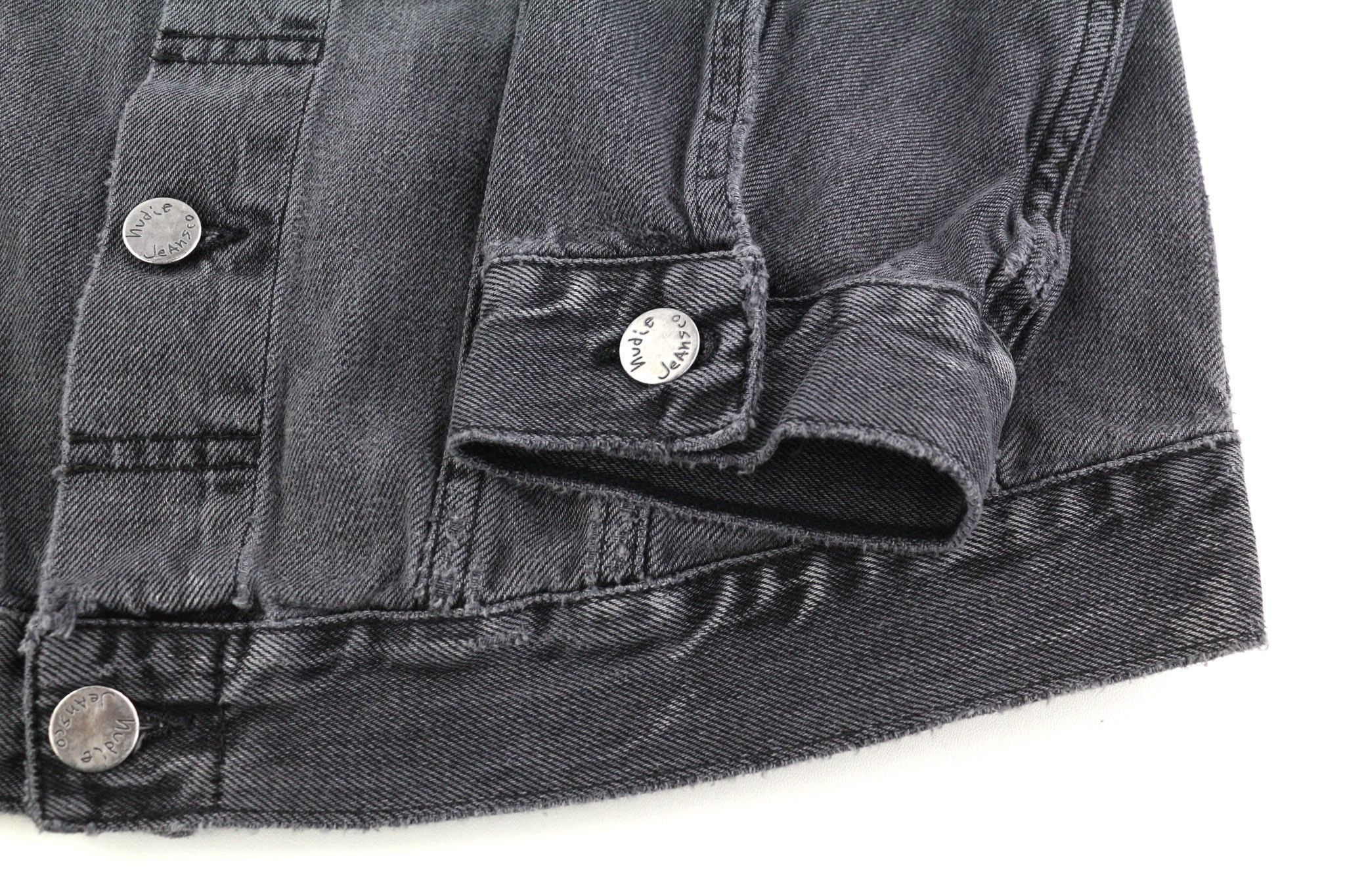 Nudie Jeans BILLY S Desolation Grey Polo Neck Denim Jacket 82462 Size US S / EU 44-46 / 1 - 5 Thumbnail