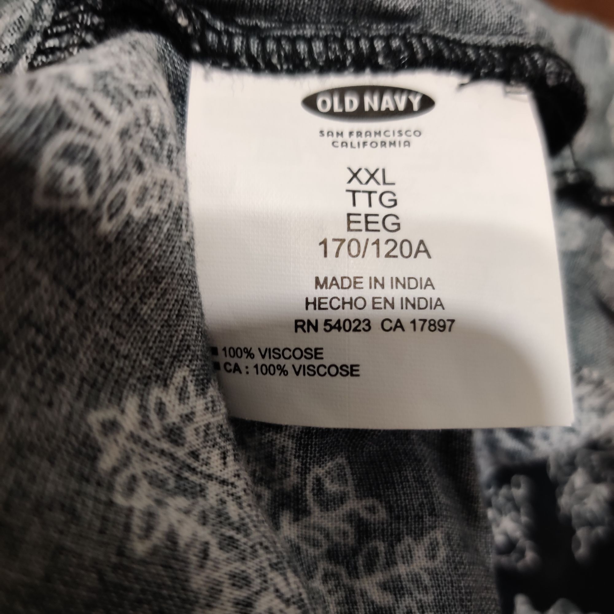 Old Navy Old Navy XXL Plus Size Black White Floral Tunic Blouse Long Size XXL / US 16-18 / IT 52-54 - 3 Thumbnail