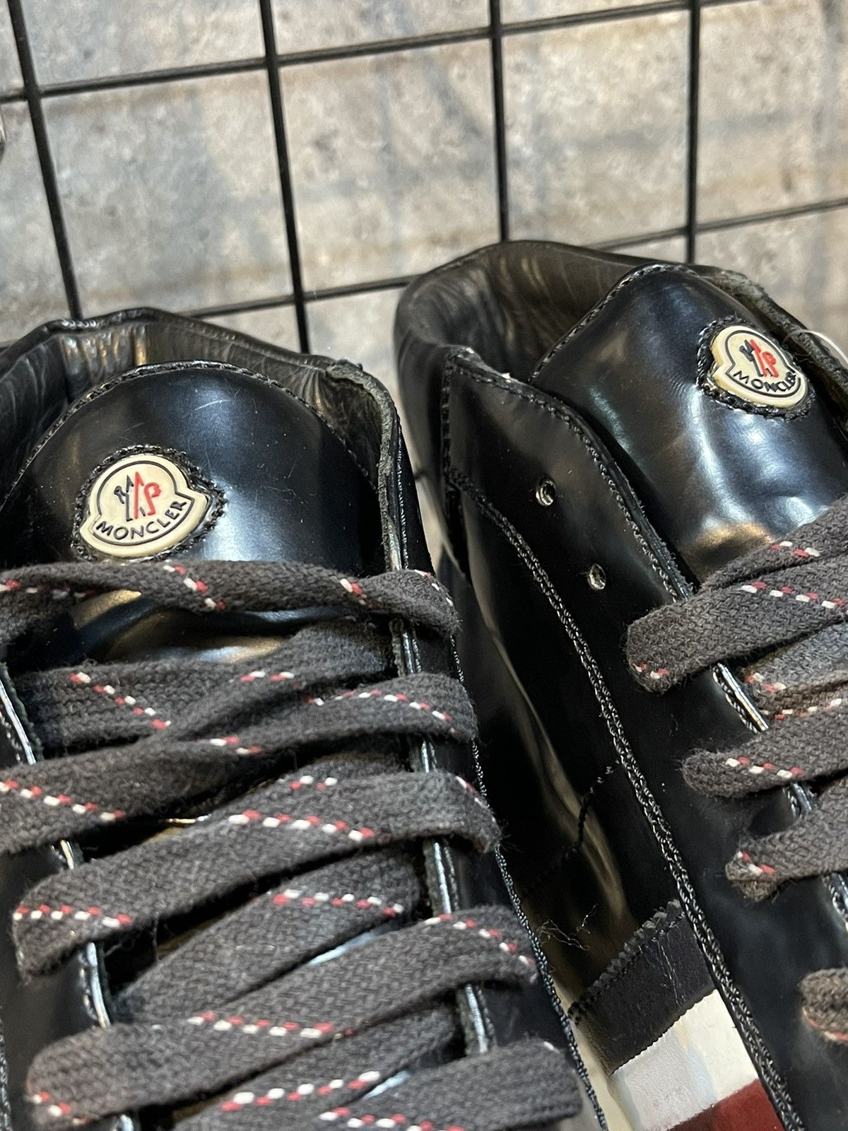 Moncler Moncler Monaco Vintage Black Leather Sneakers “Size 43” Size US 9 / EU 42 - 13 Thumbnail