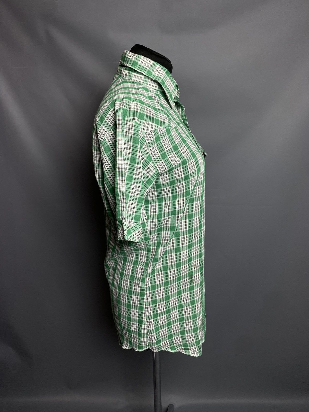 Wrangler VTG 70s Wrangler Snap Western Plaid Short Sleeve Shirt sz 20 Size S / US 4 / IT 40 - 17 Thumbnail