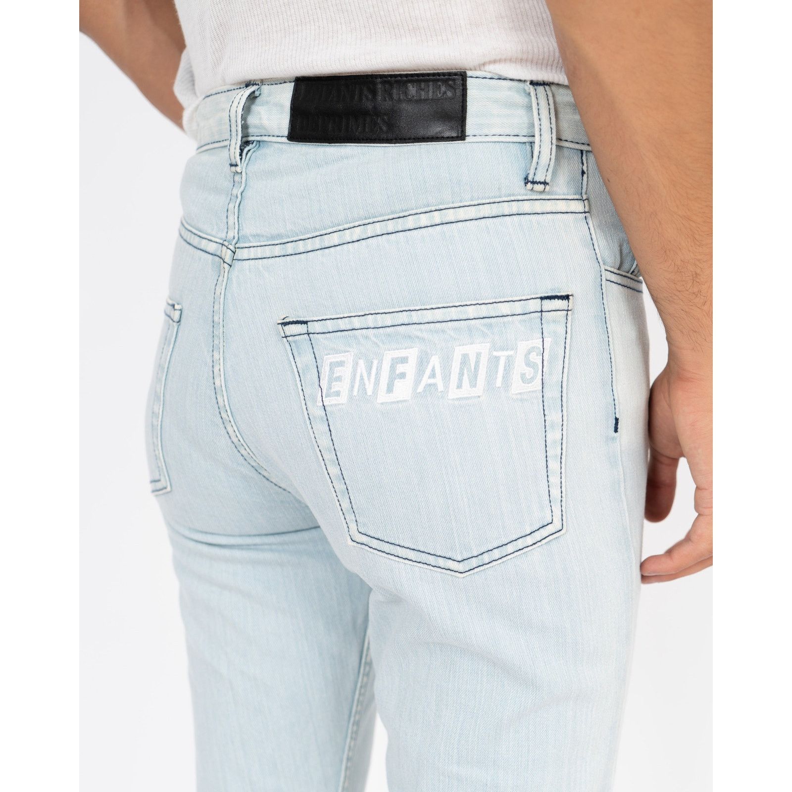 Enfants Riches Deprimes Embroidered Light Blue Denim Size US 30 / EU 46 - 2 Thumbnail