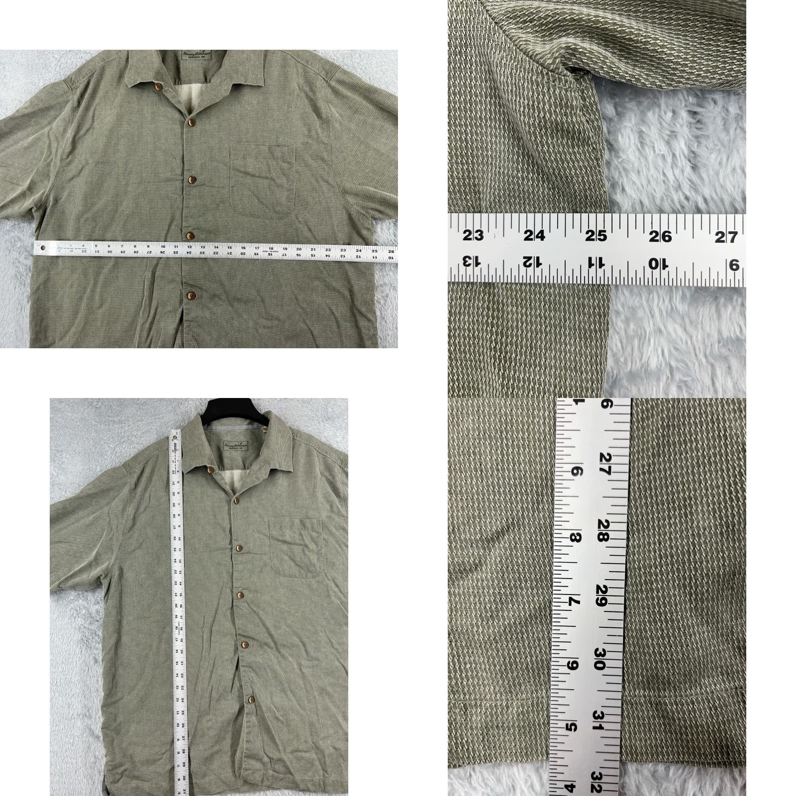 Tommy Bahama VINTAGE Tommy Bahama Shirt Adult 2XL Beige Stripe Button-Up 100% Silk Camp Hawaiian Size US XXL / EU 58 / 5 - 8 Thumbnail