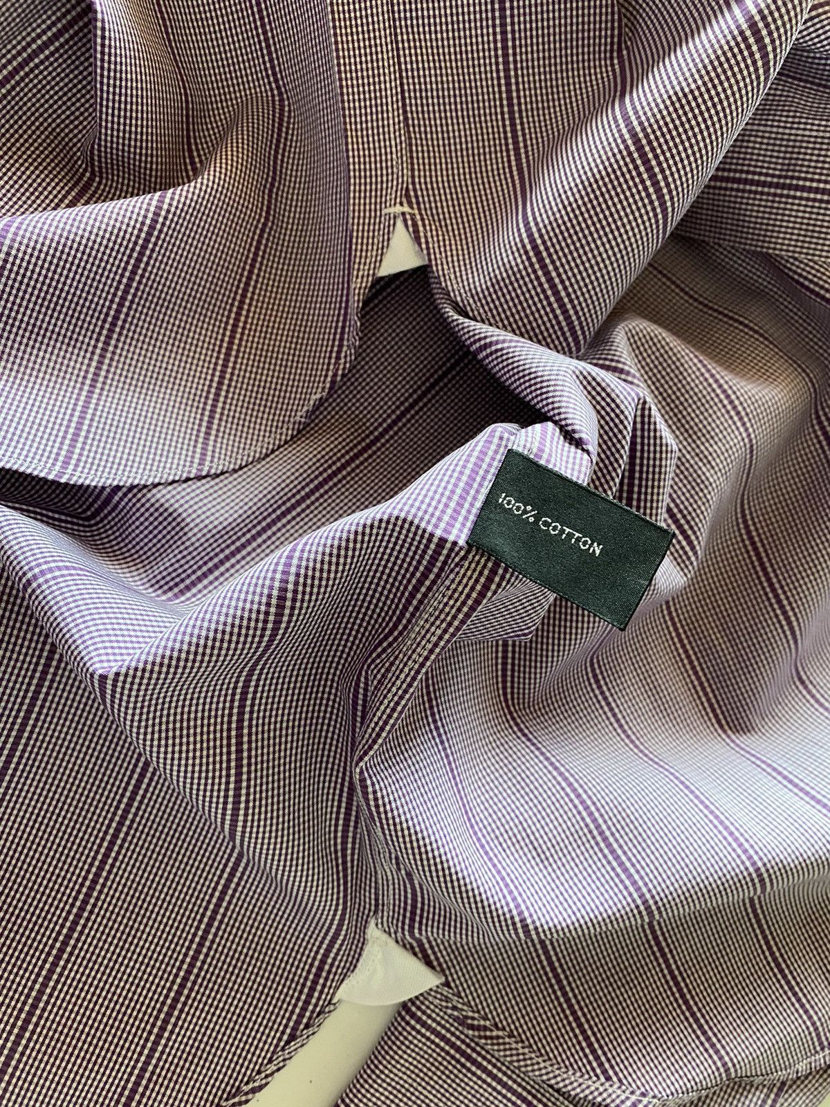 Tom Ford Tom Ford 🇮🇹 purple spread collar shirt 15.75 40e NEW Size US M / EU 48-50 / 2 - 9 Thumbnail