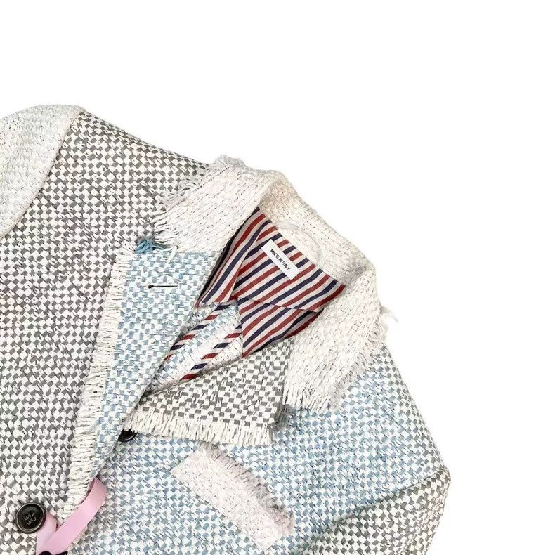 Thom Browne Thom Browne Macron wears a patchwork tweed suit Size XS / US 0-2 / IT 36-38 - 3 Thumbnail