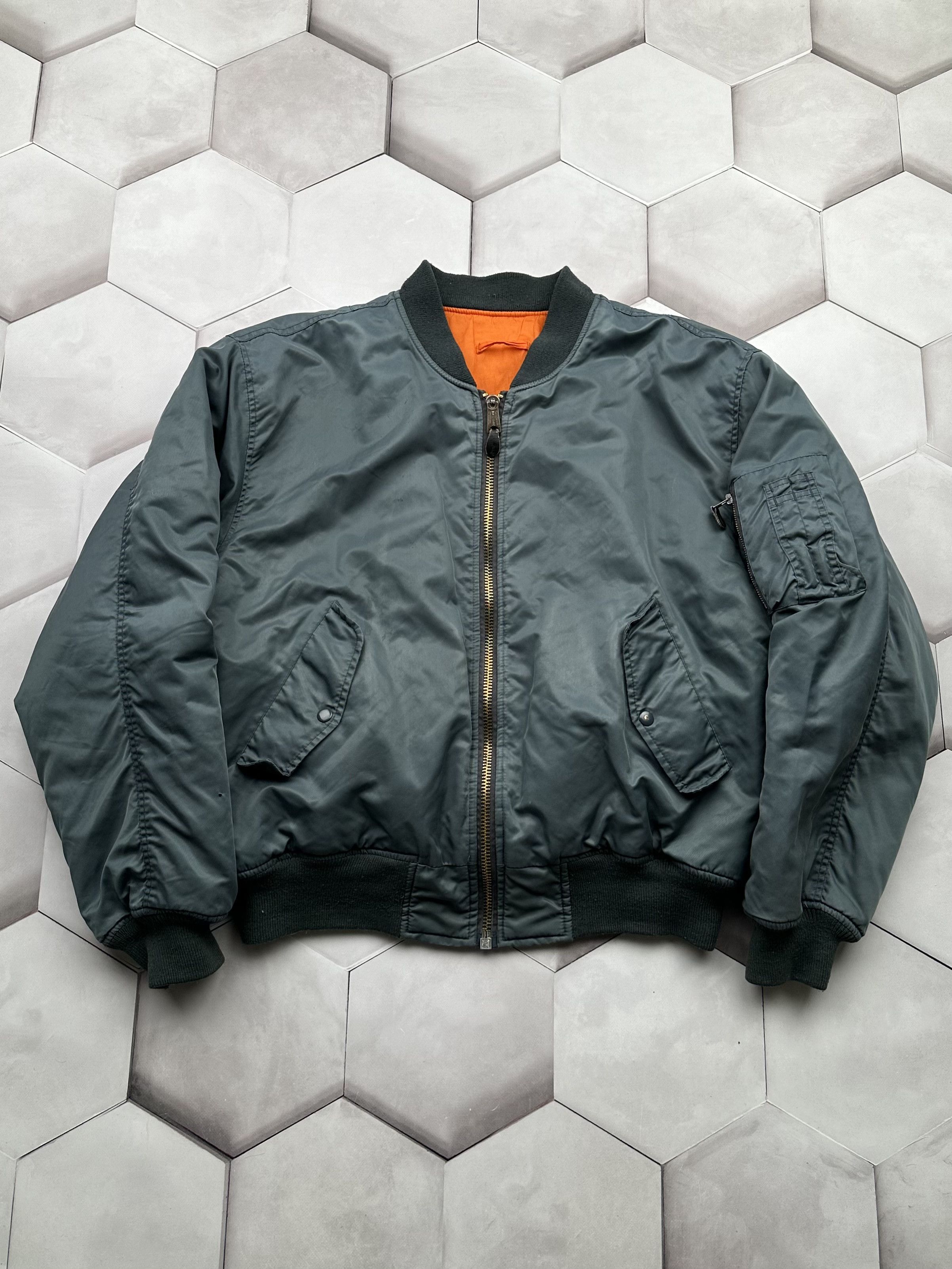 Military Ma 1 Vintage Military Oversized Bomber Jacket | Grailed