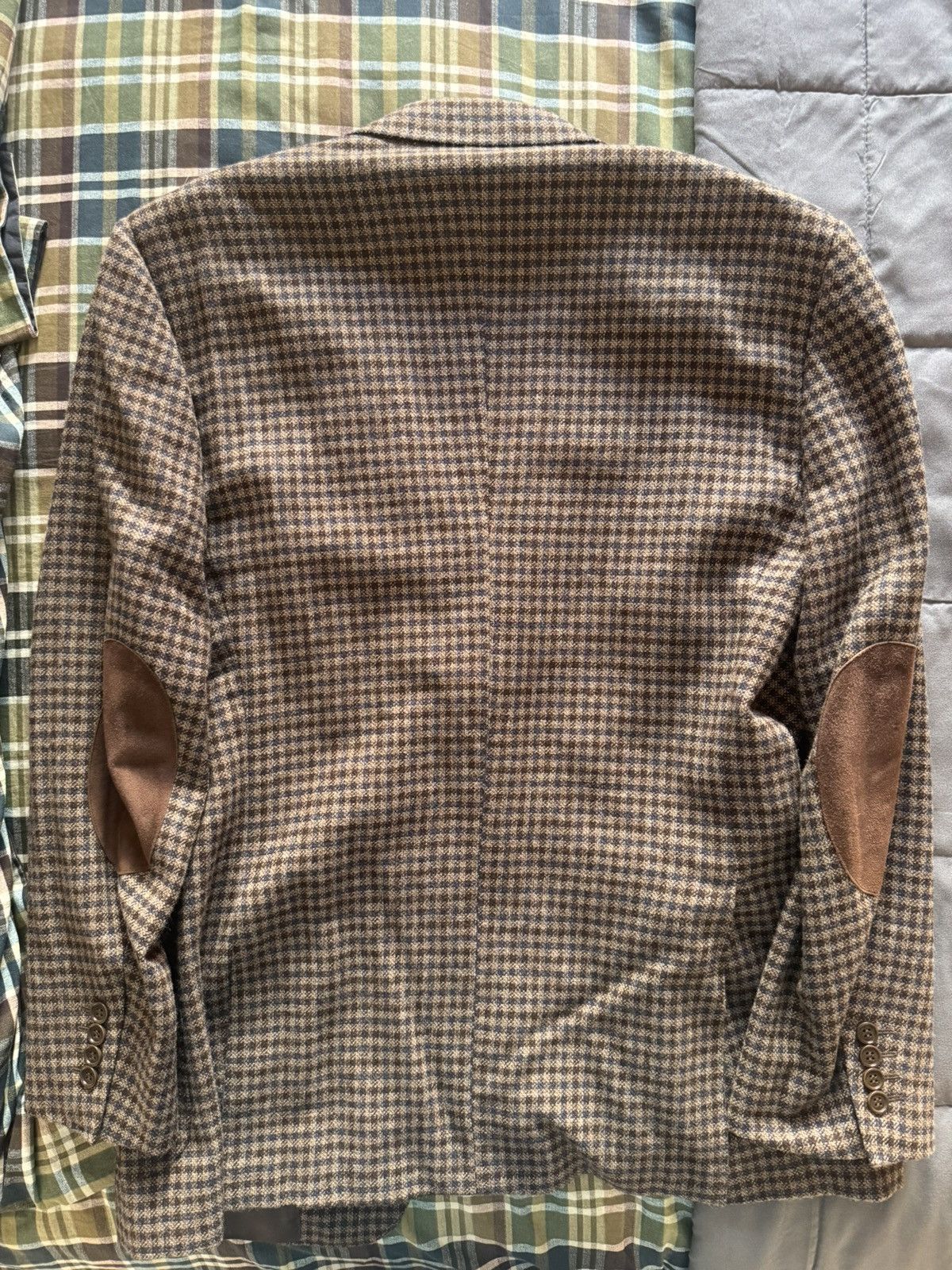 Canali Canali Brown Checkered blazer Size 44R - 2 Thumbnail