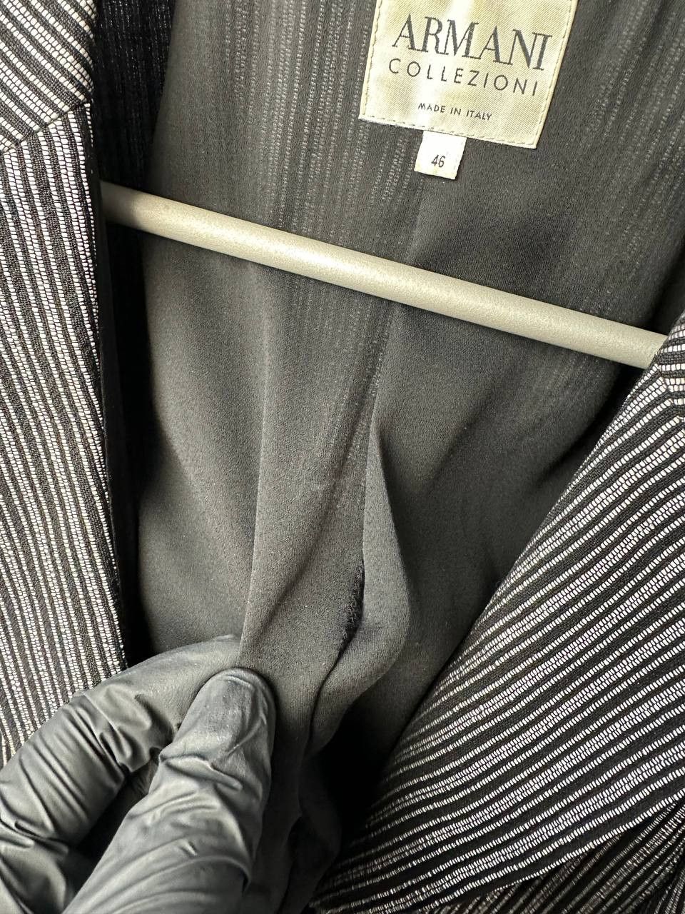 Armani Collezioni Armani Collezioni Women’s Unique Striped Blazer Jacket Size L / US 10 / IT 46 - 10 Thumbnail